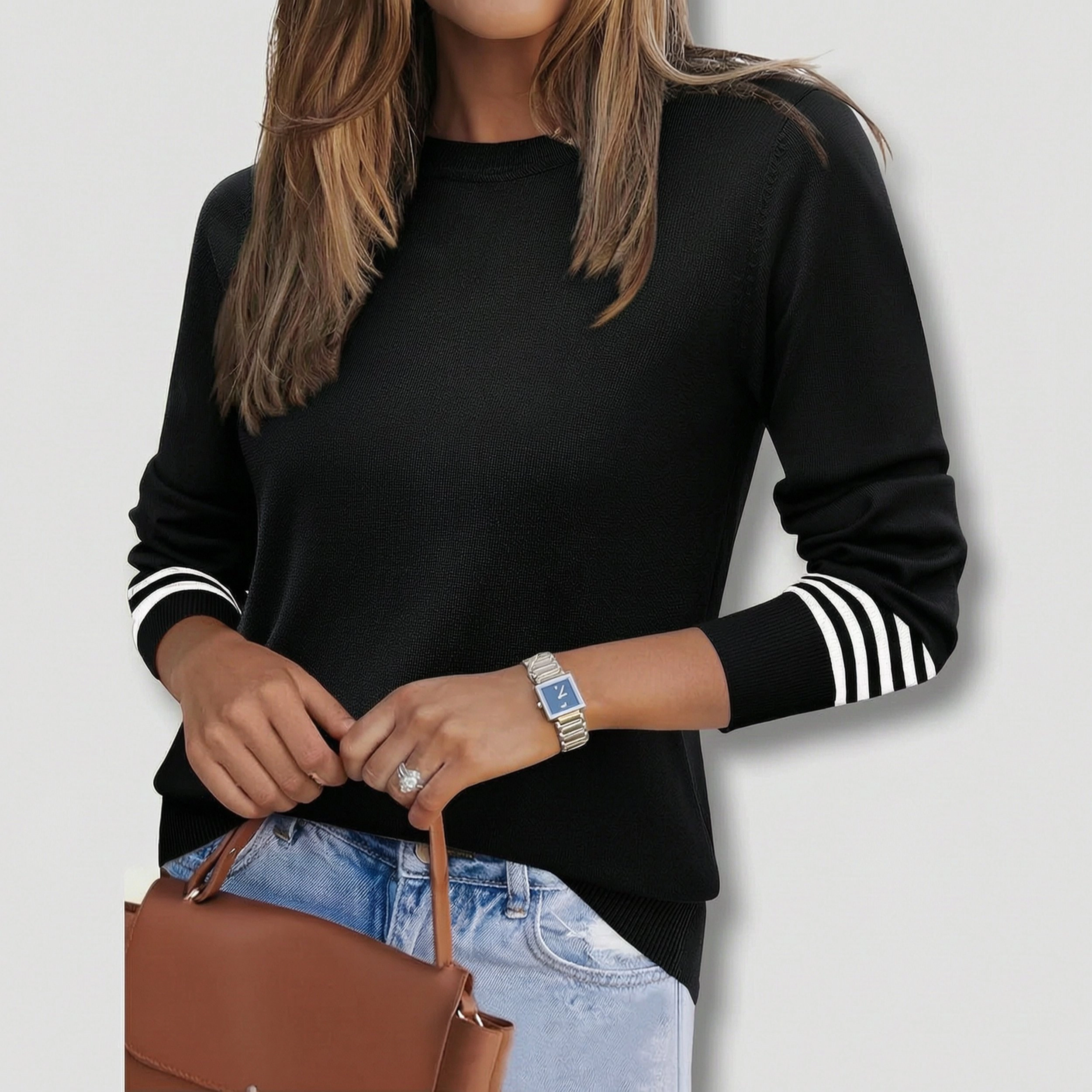 Zeagoo Women's Long Sleeve Crew Neck Loose Pullover