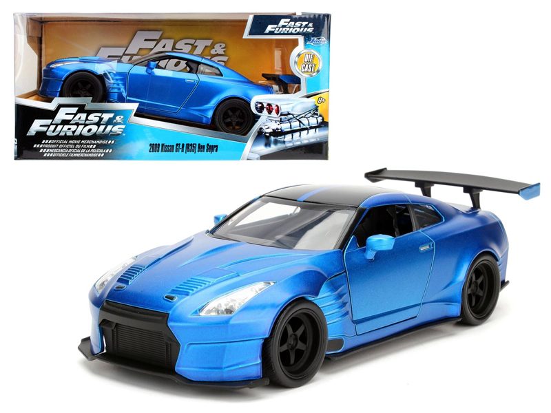 Jada Brian's 2009 Nissan GTR R35 Blue Ben Sopra "Fast & Furious" Movie 1/ Diecast Model Car by Jada