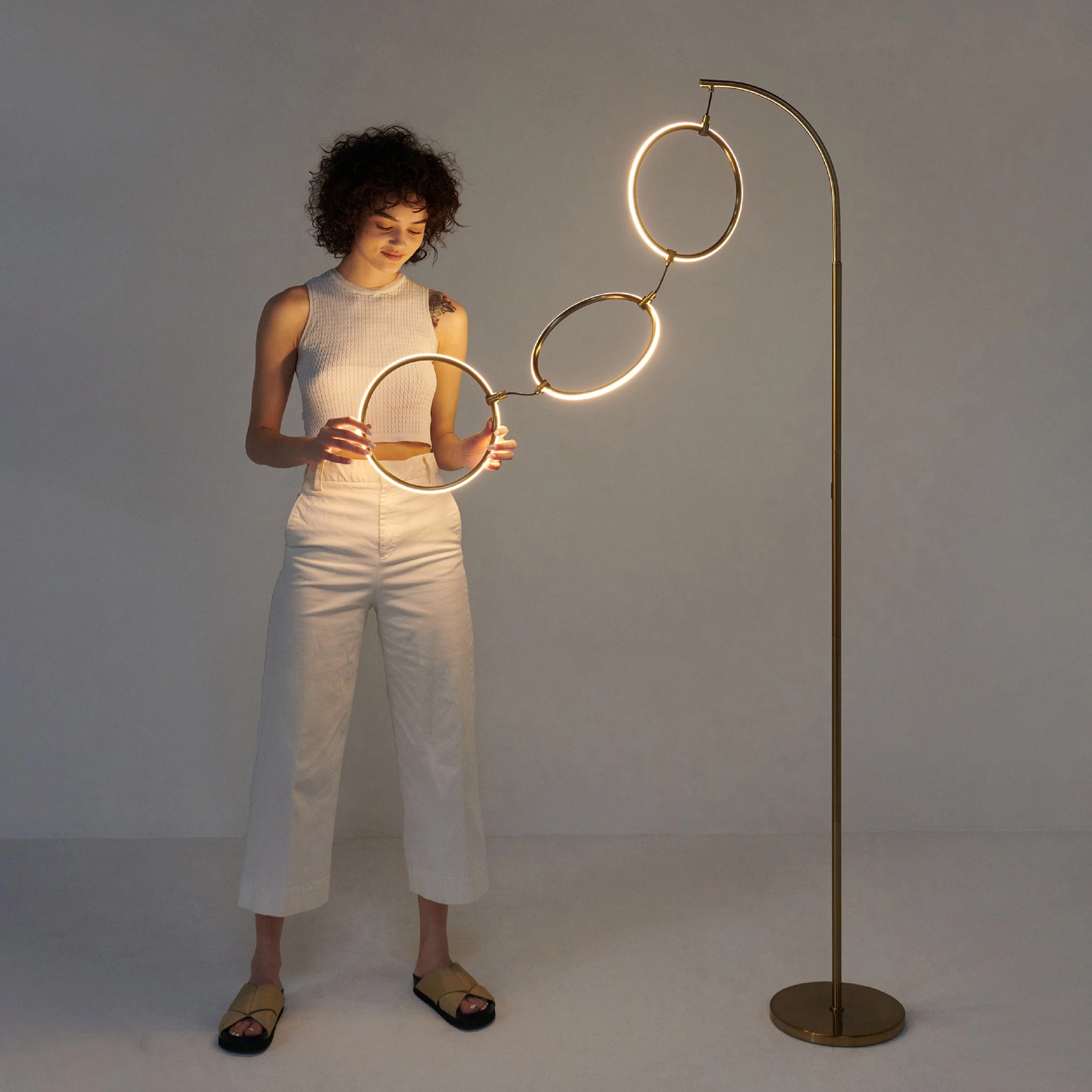 Brightech Nova Halo Ring Floor Lamp