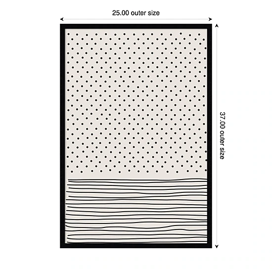 Amanti Art Framed Fabric Pinboard Minimal Line Printed Bulletin Board ...