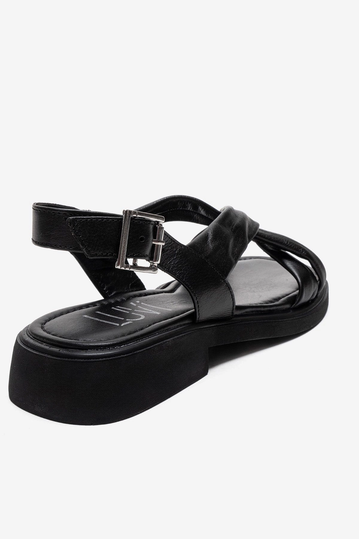 Forever & Always Womens Frand Leather Crisscross Strap Sandals
