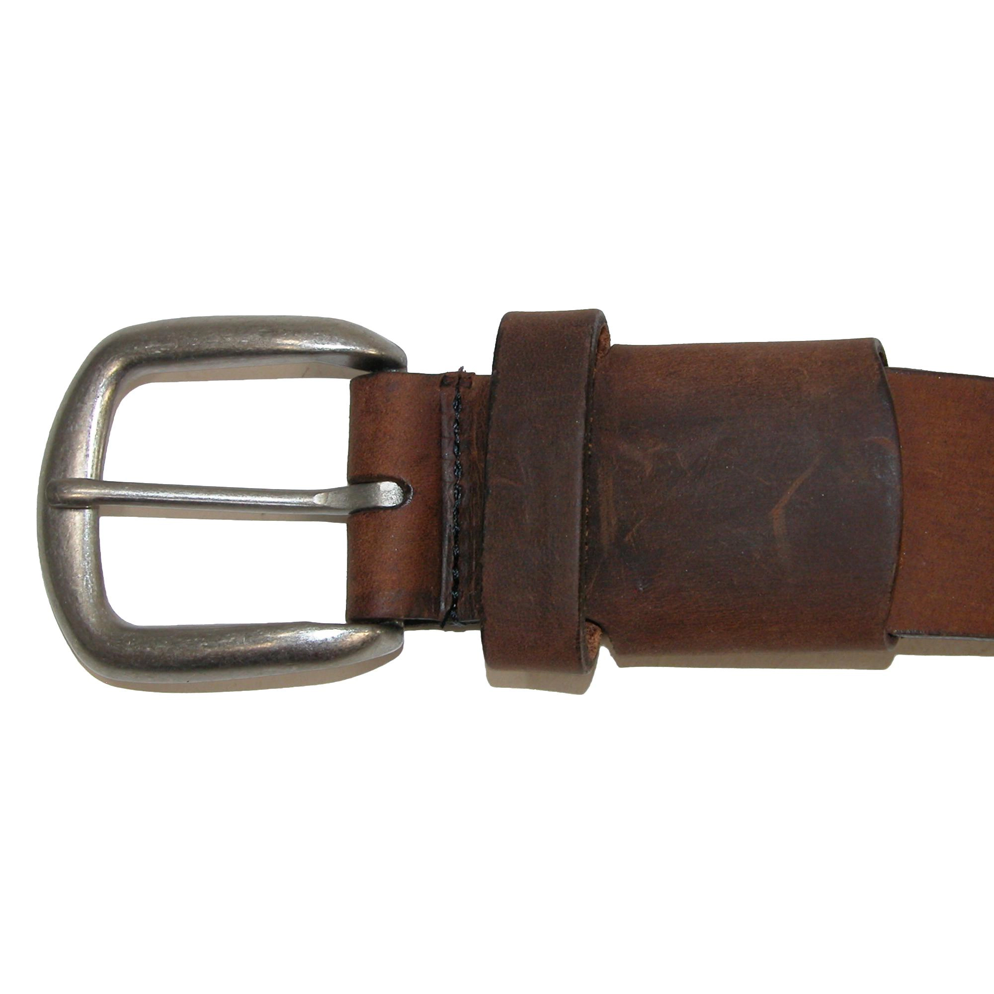 Boston Leather Men's Big & Tall Aged Bark Hidden Stretch Belt