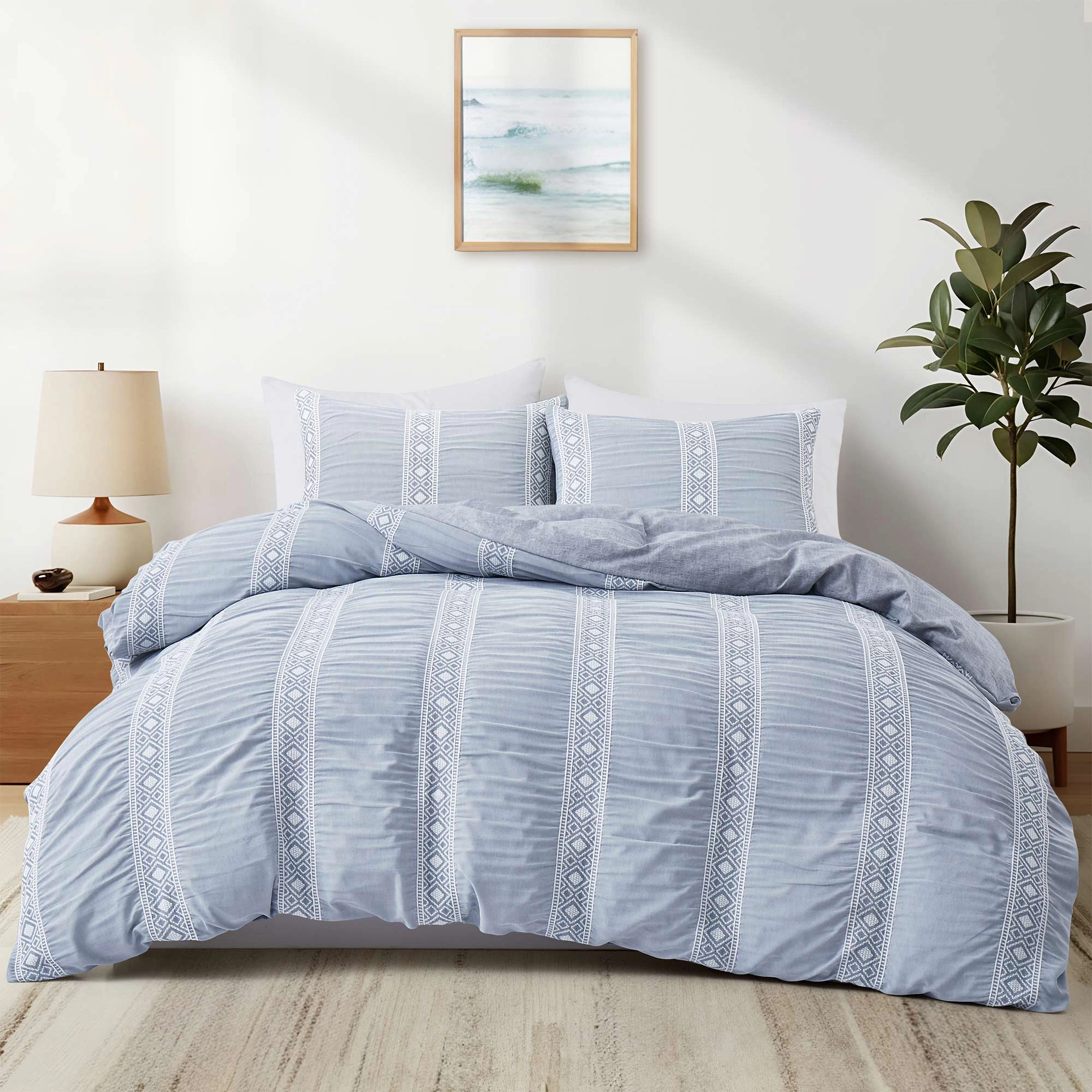 Unikome Soft Comfy Bedding Duvet Cover Set with Pillowcase