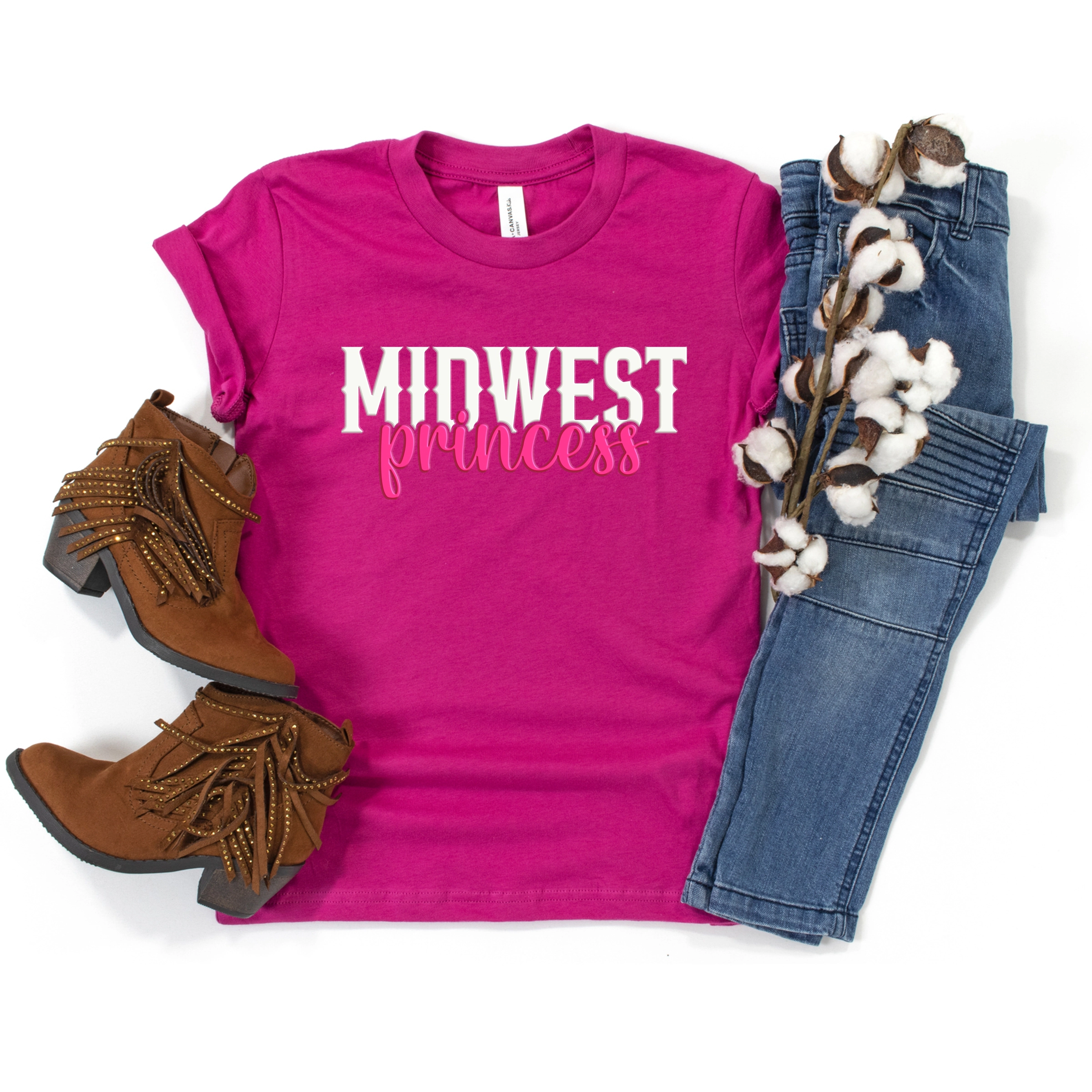 The Juniper Shop - Midwest Princess Puff  Youth Short Sleeve Graphic T-Shirt