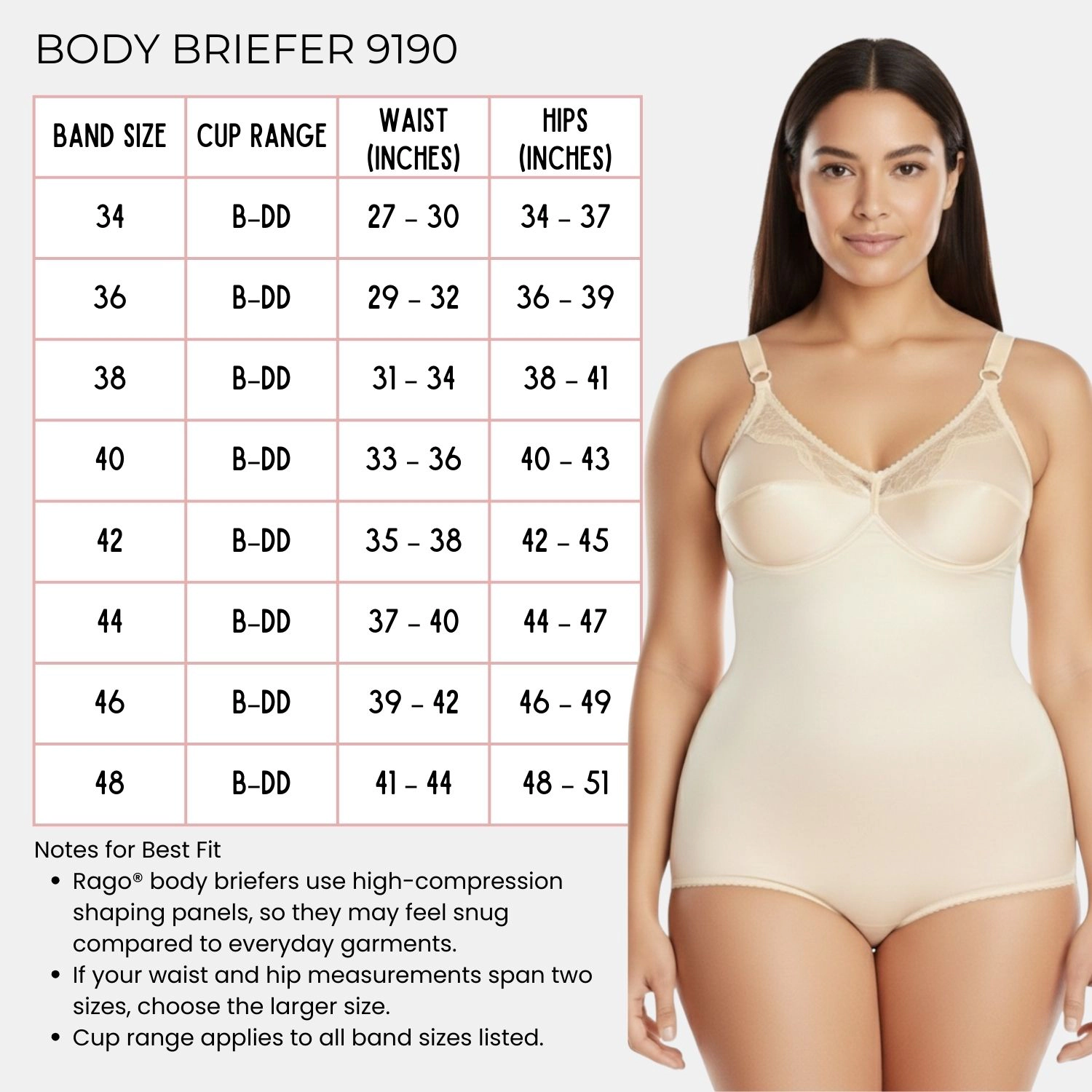 Wireless Body Briefer Light Shaping | Style 9190