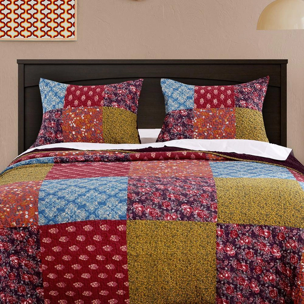 Barefoot Bungalow Normandy Floral Print Reversible Perfect Pillow Sham
