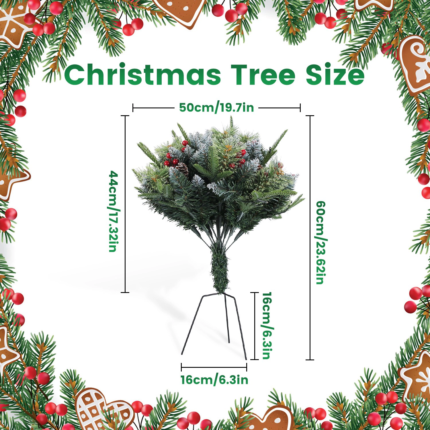 GBruno 2-Pc Lighted Christmas Tree Urn Filler