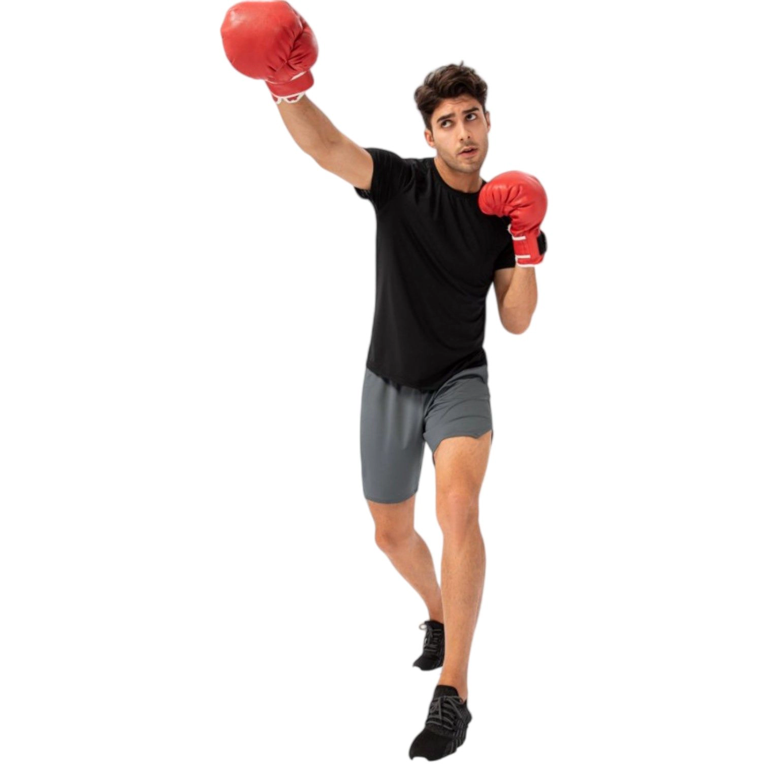 Anna-Kaci Men's Lightweight Crew Neck Short Sleeve Active T-Shirt with Breathable Stretch Fabric for Sports and Training