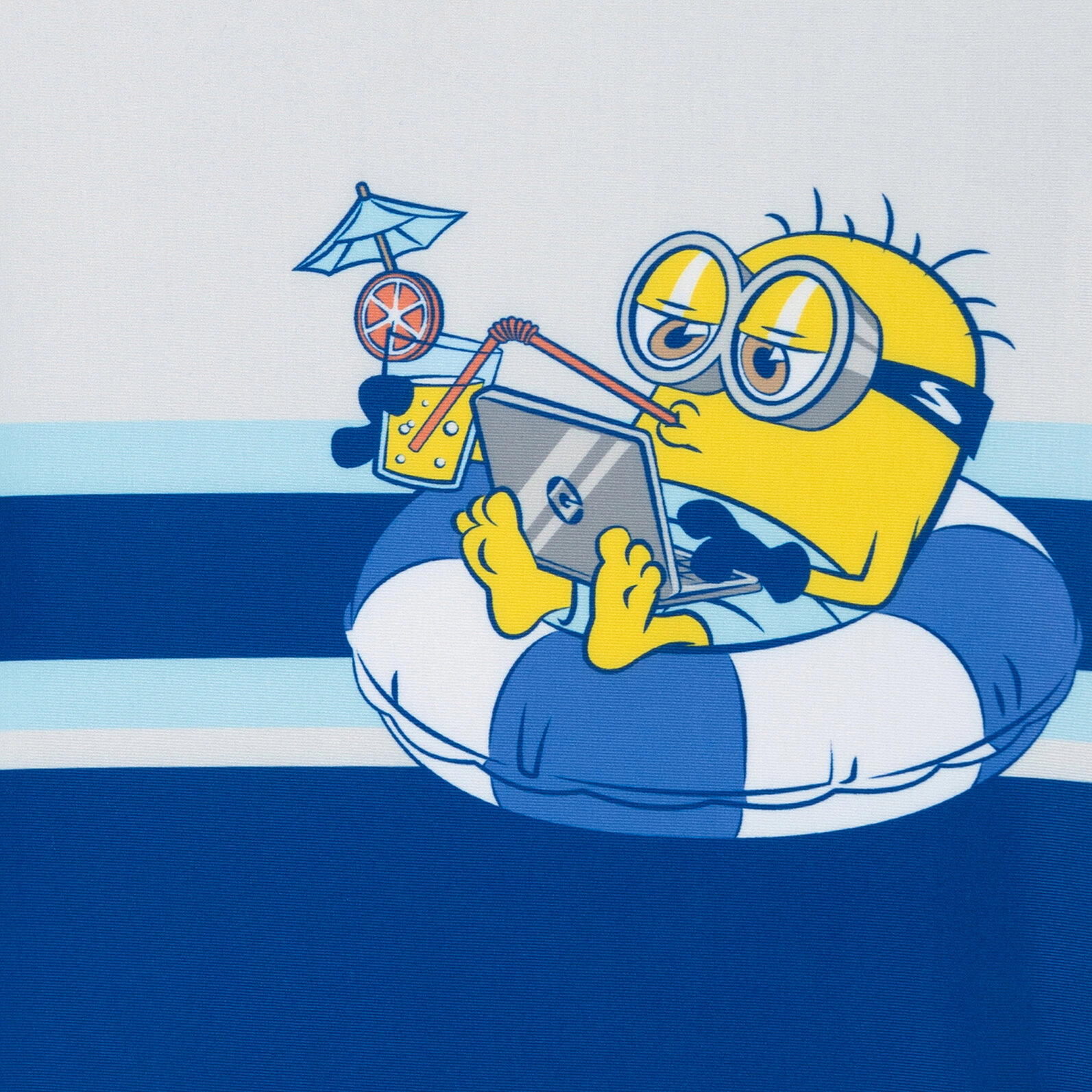 Minions Boys' Swimwear 2-Piece Rash Guard and Swim Trunks Set