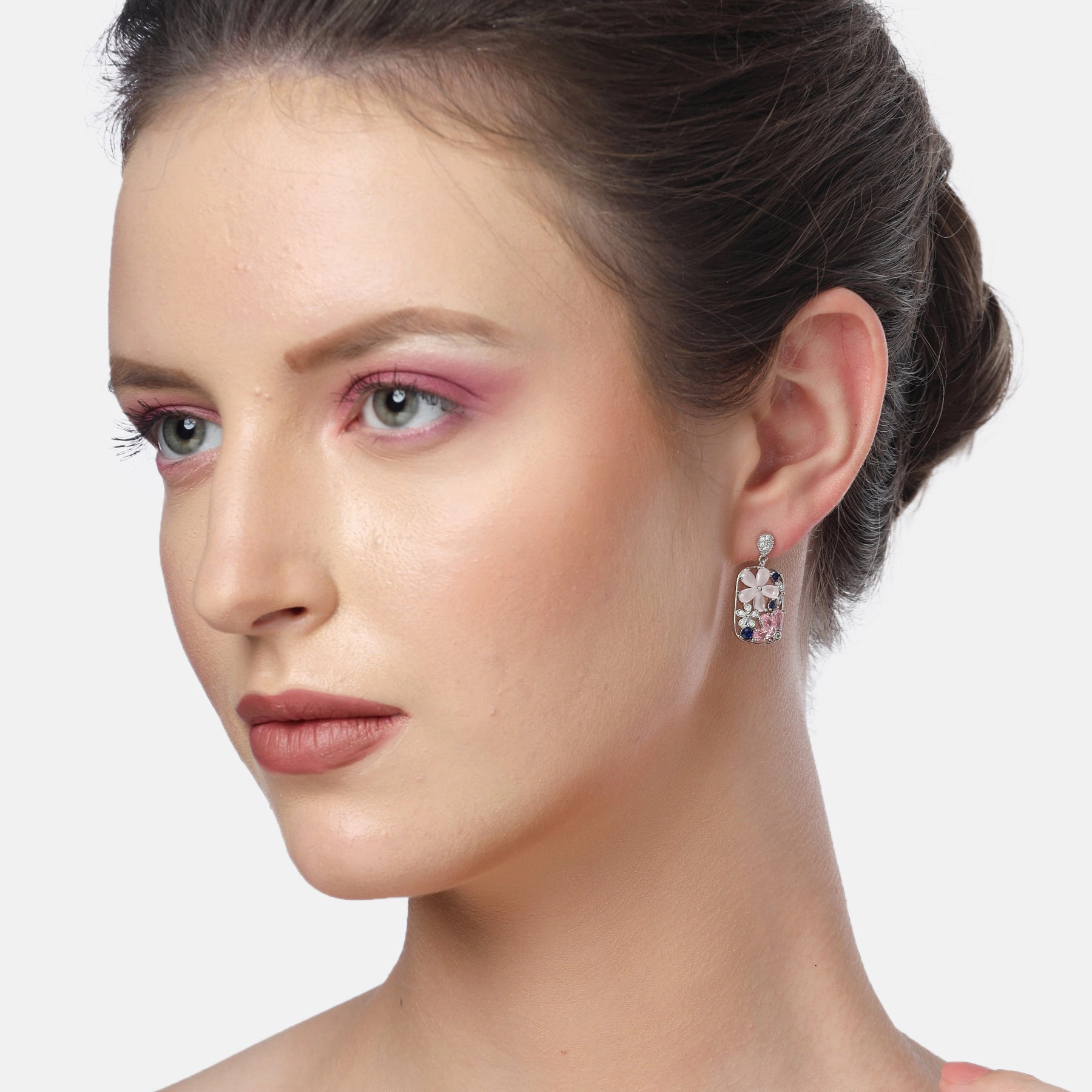 AGP PARIS Womens Diva Floral Drop Earrings