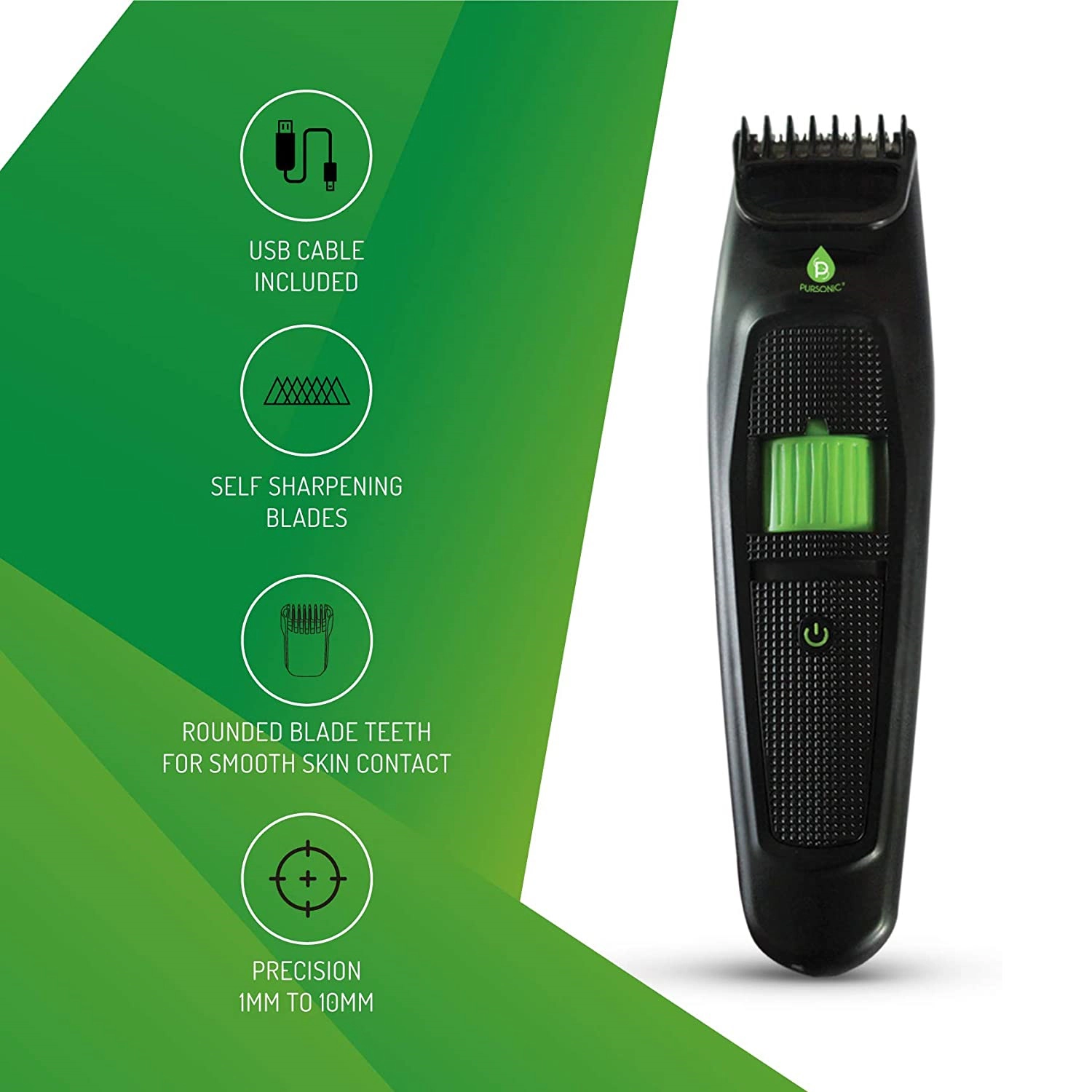 Pursonic Men's Grooming Essentials Bundle Shaving Kit & Beard & Body Trimmer