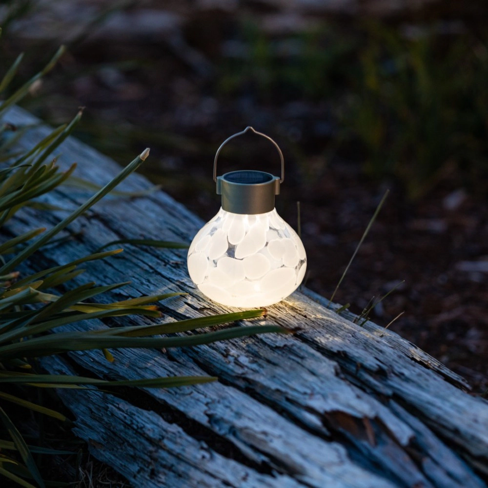 Allsop Home & Garden Solar Tea Lantern Handblown Glass 3 pack