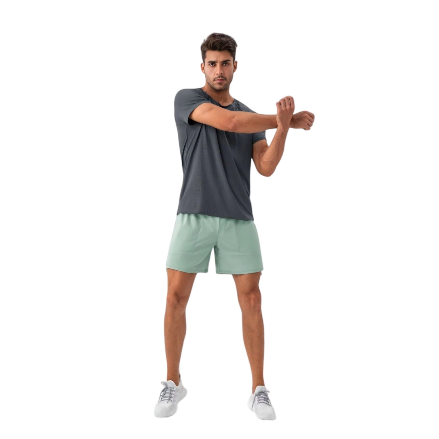 Anna-Kaci Men's Lightweight Performance T-Shirt with Moisture-Wicking Fabric and Raglan Sleeves