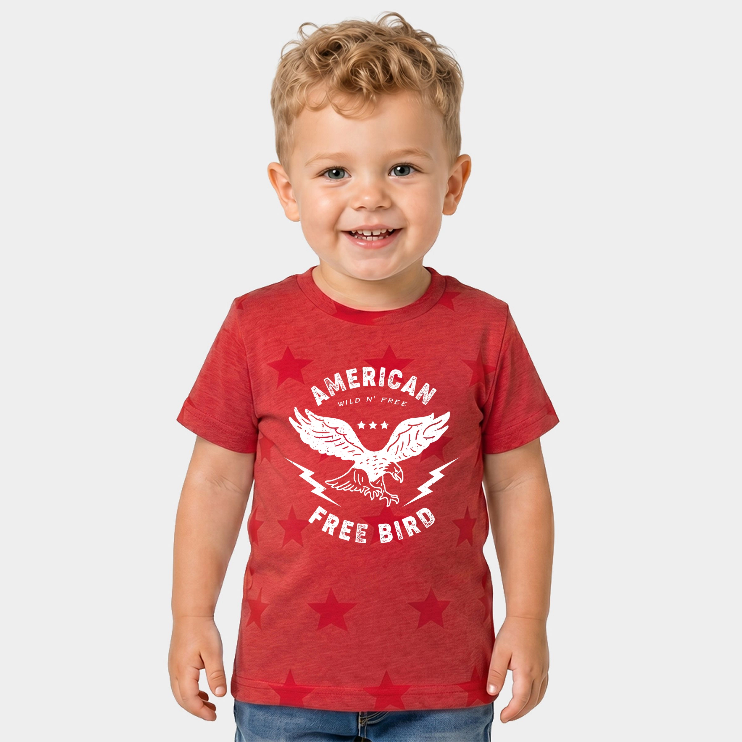 The Juniper Shop - American Free Bird Toddler Short Sleeve Star Tee