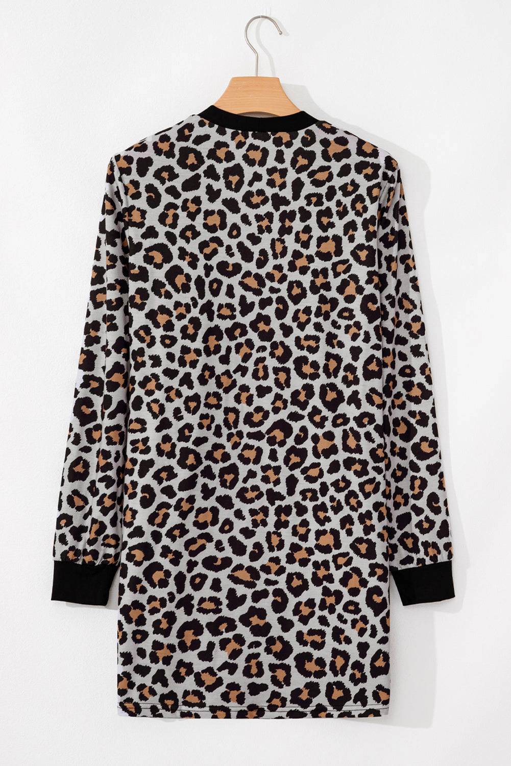 Threaded Pear Jazmin Patched Open Front Cardigan