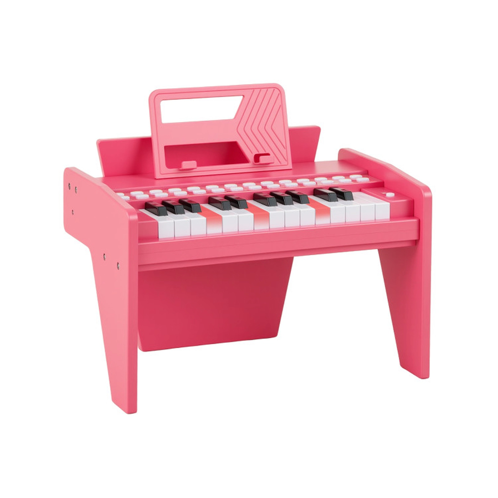 SUGIFT Kids Pink 25-Key Toy Piano Keyboard with Removable Music Stand 15-in W 9-in D 10.5-in H Ages 3+