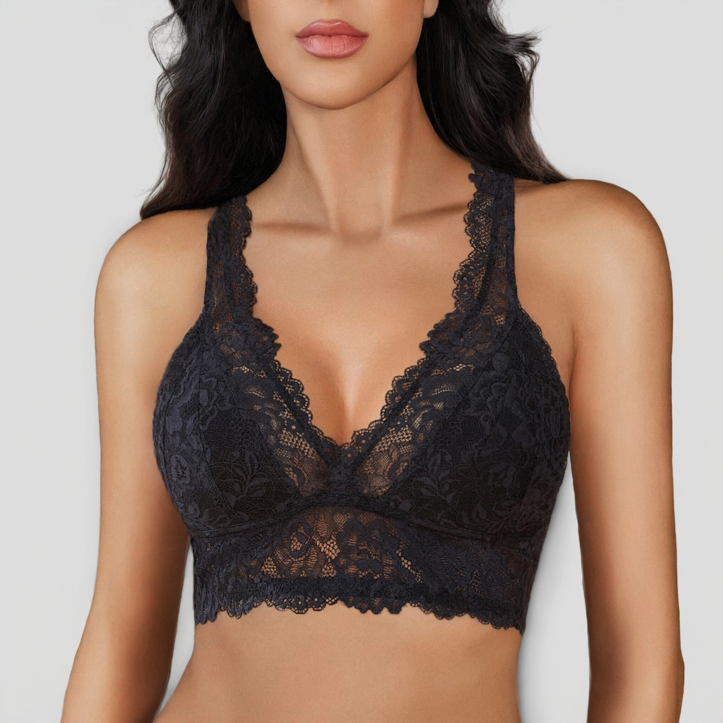 Avidlove Women's Wireless Lace Racerback Bralette Camisole Top