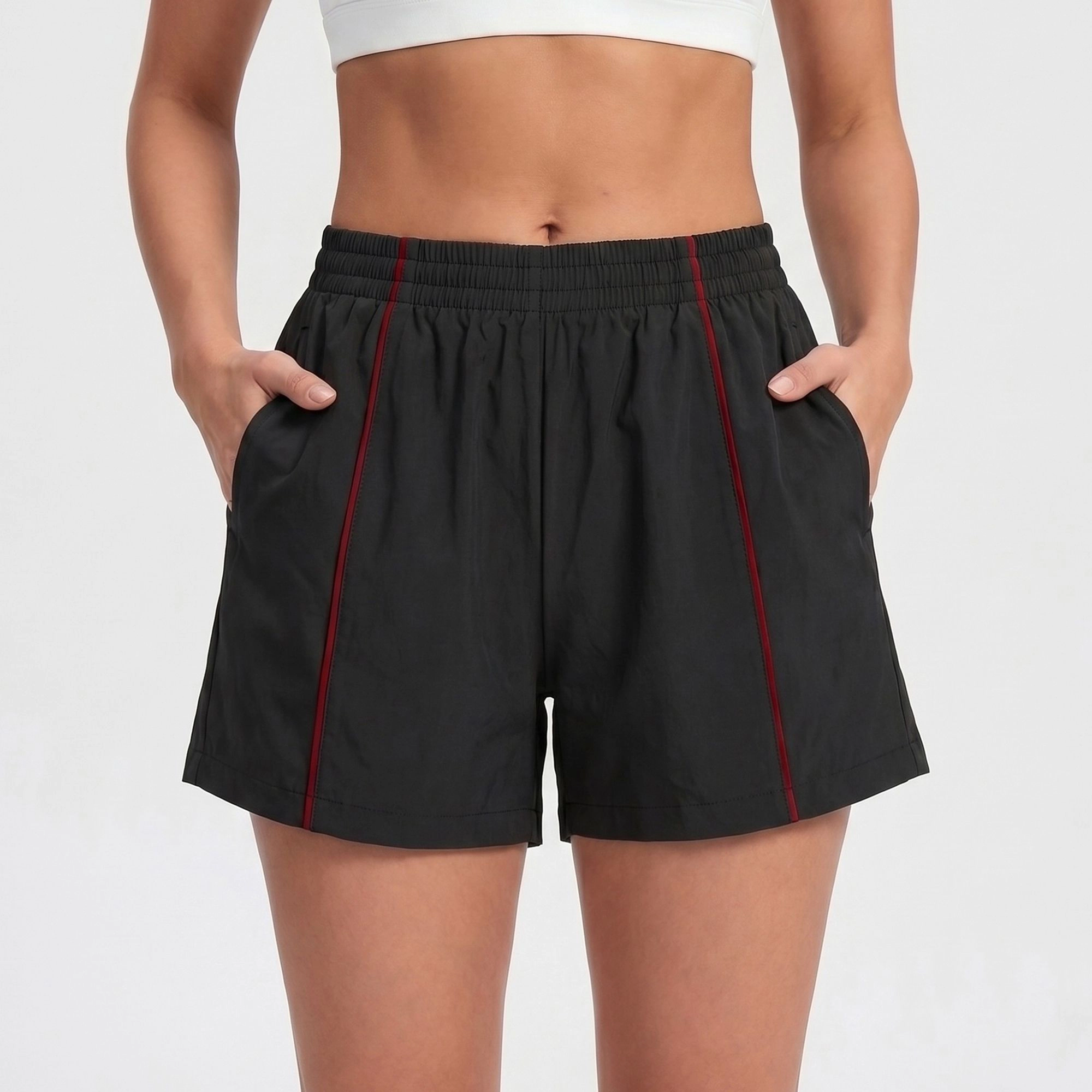 Anna-Kaci Women's High Waisted Running Shorts with Pockets Lightweight Athletic