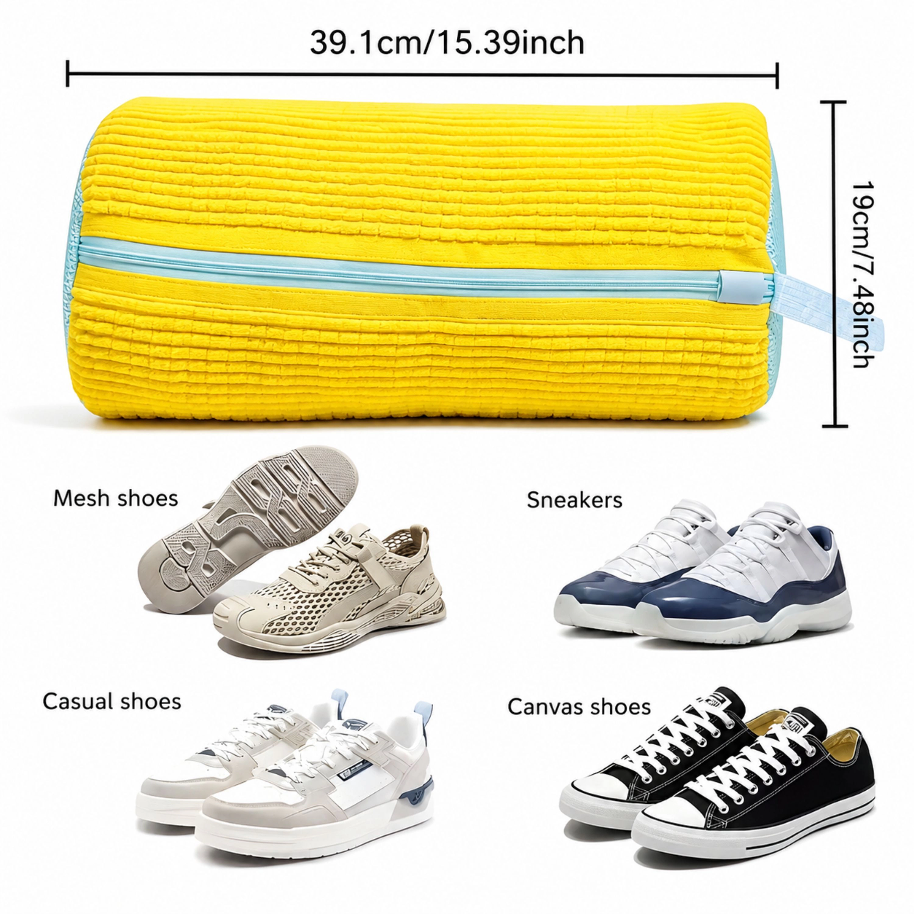Kitcheniva 1-Piece Padded Shoe Laundry Bag For Washing Machine