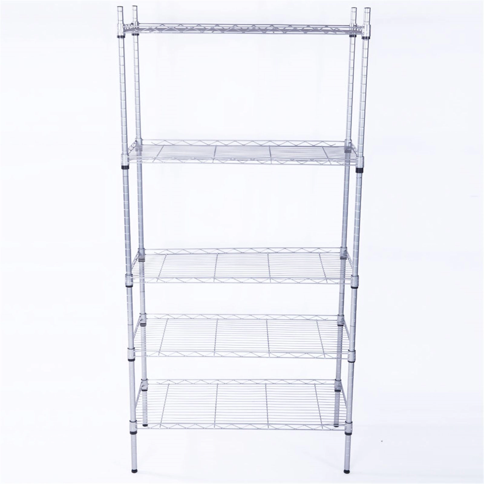 Flynama 5 Shelf Adjustable Heavy Duty Steel Organizer Wire Rack Easy Assembly