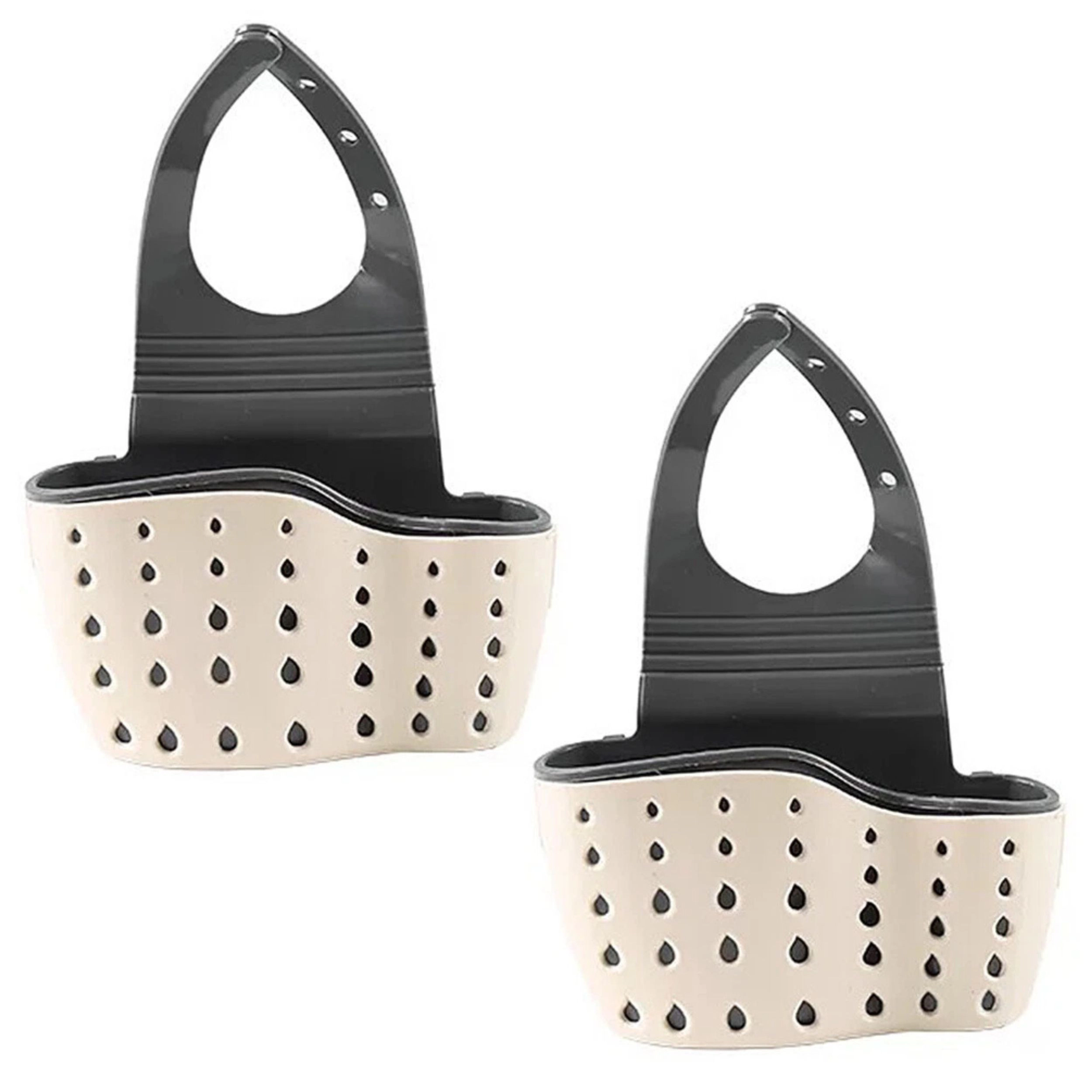 Home Collection Pack of 2 Sink Faucet Sponge Holder Organizer Caddy