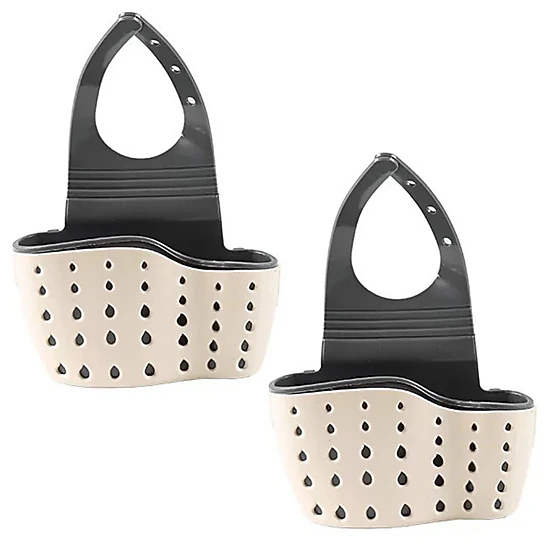 Home Collection Pack of 2 Sink Faucet Sponge Holder Organizer Caddy