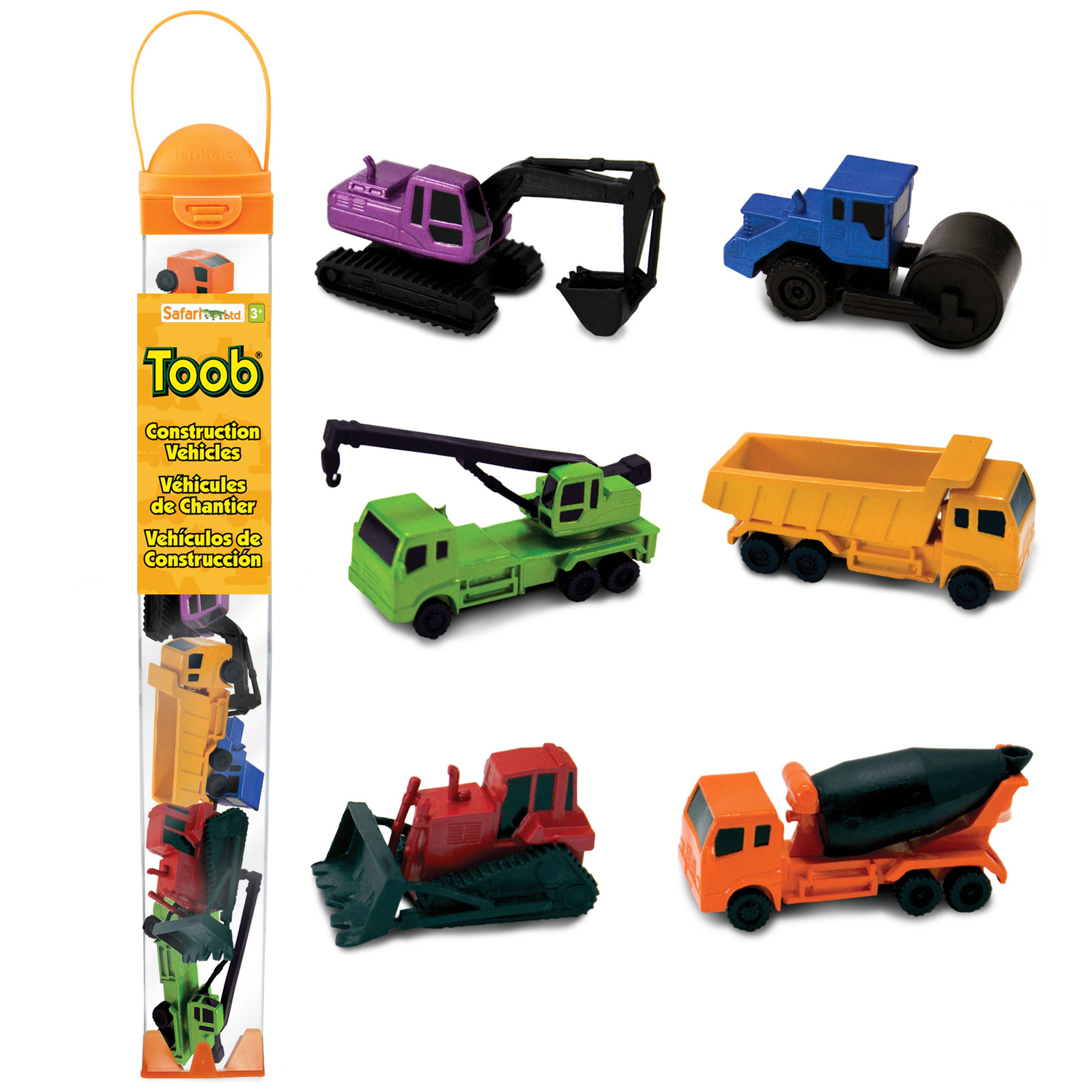 Safari Ltd. - Construction Vehicles TOOB - contains 6 Mini Figurines