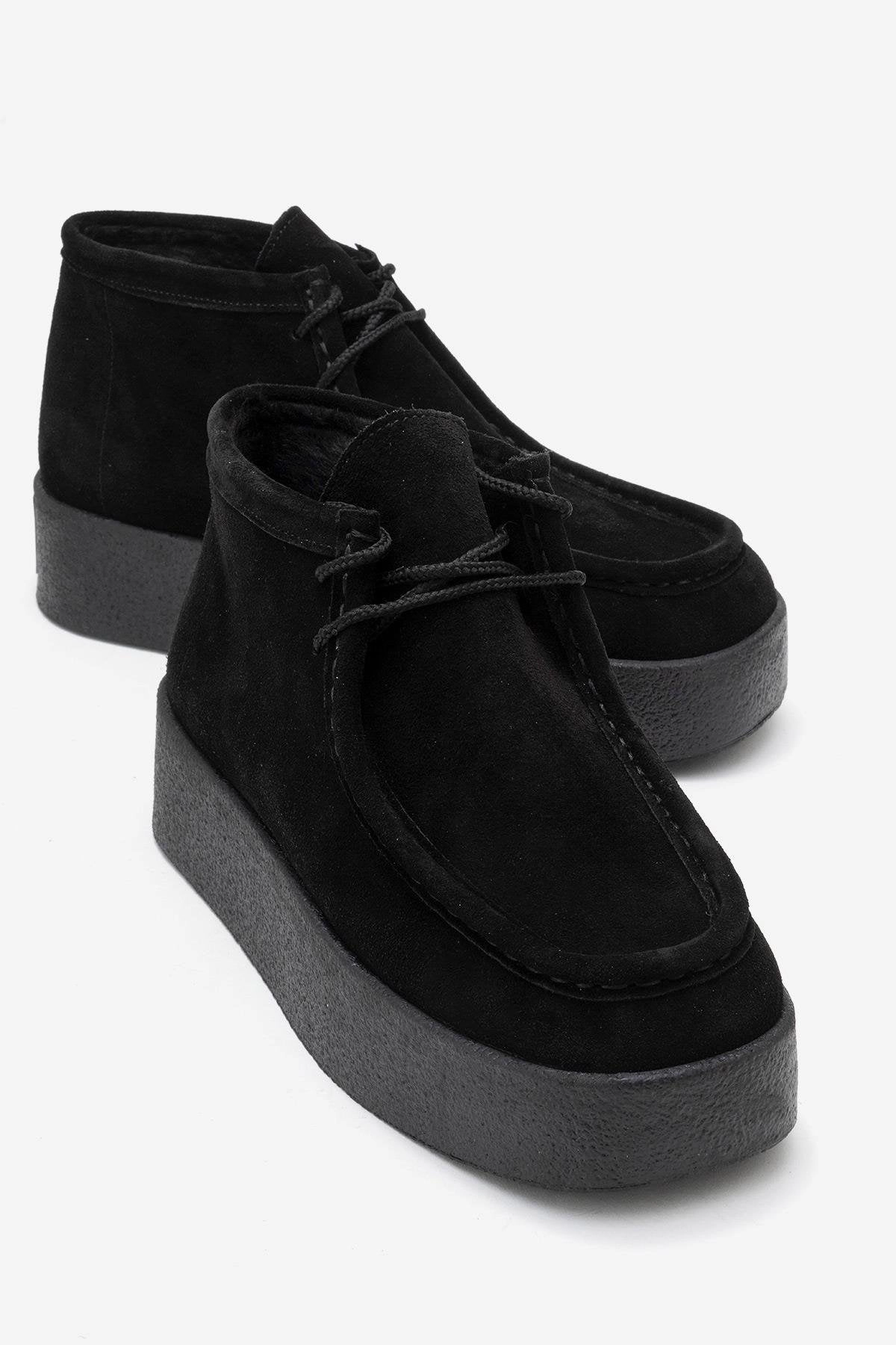 Forever & Always Womens Melia Leather Platform Boot