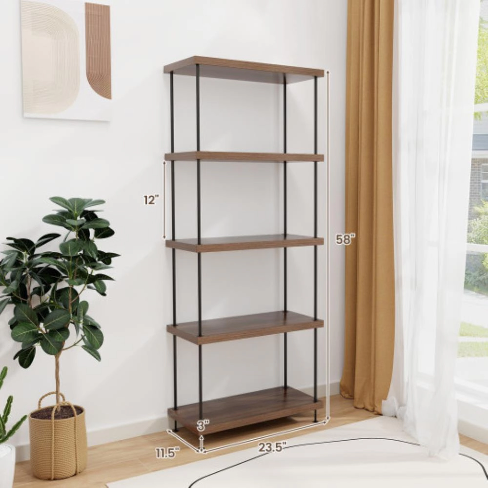 Hivvago 3-Tier Multipurpose Display Rack with Metal Frame