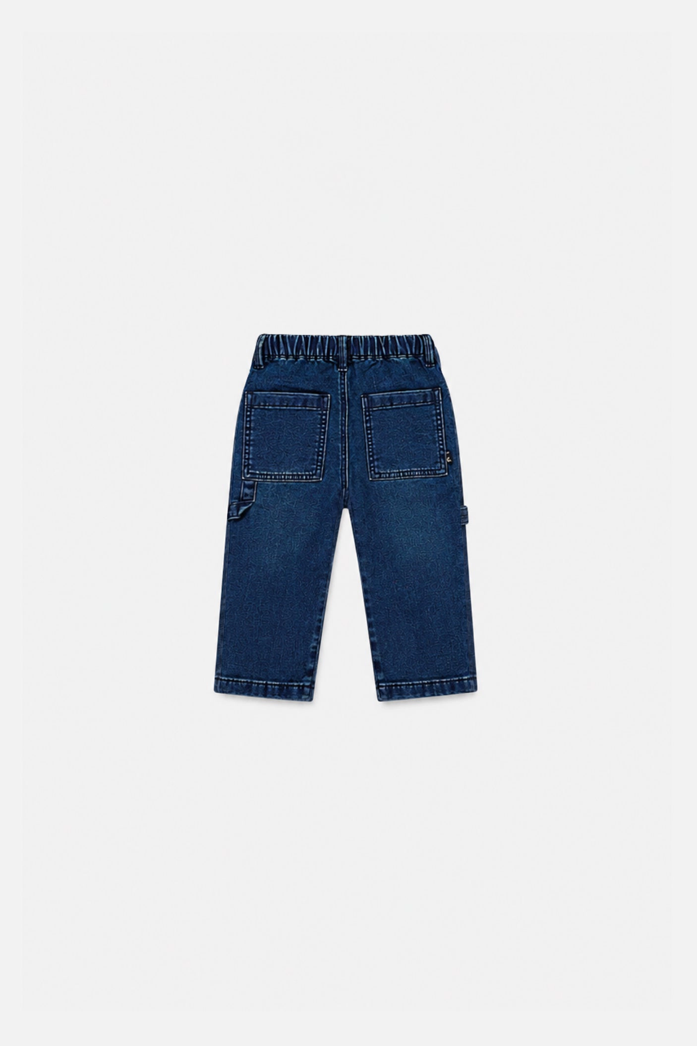 Deux par Boys French Terry Denim Pants with Cargo Pockets