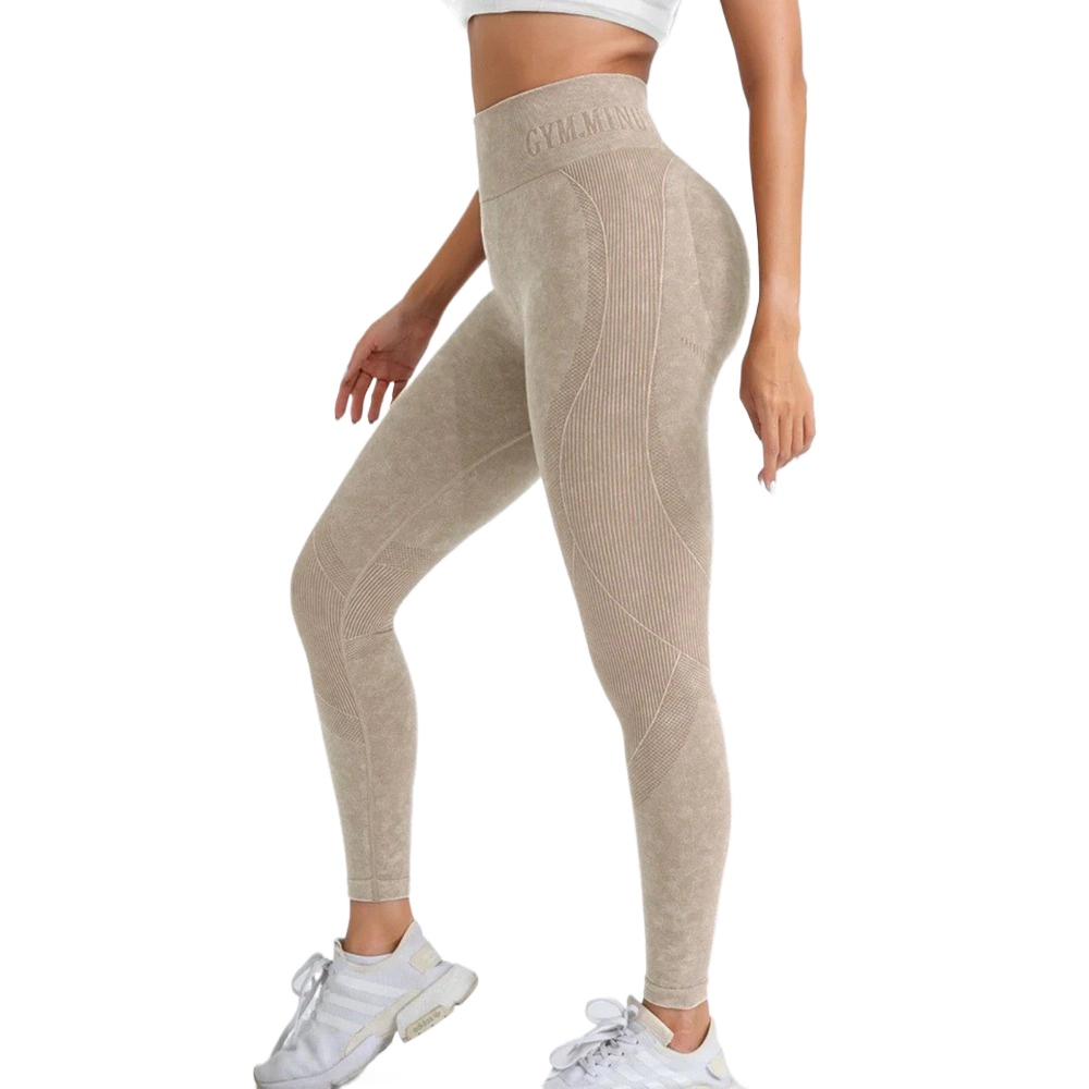 Enchanted Funland Women Seamless High Waist Tummy Control Smile Contour Yoga Leggings