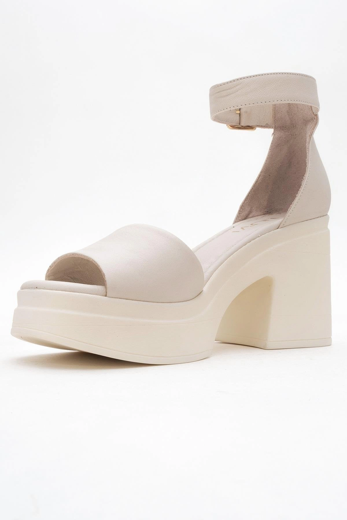 Forever & Always Womens MARGOT Leather Platform Sandal