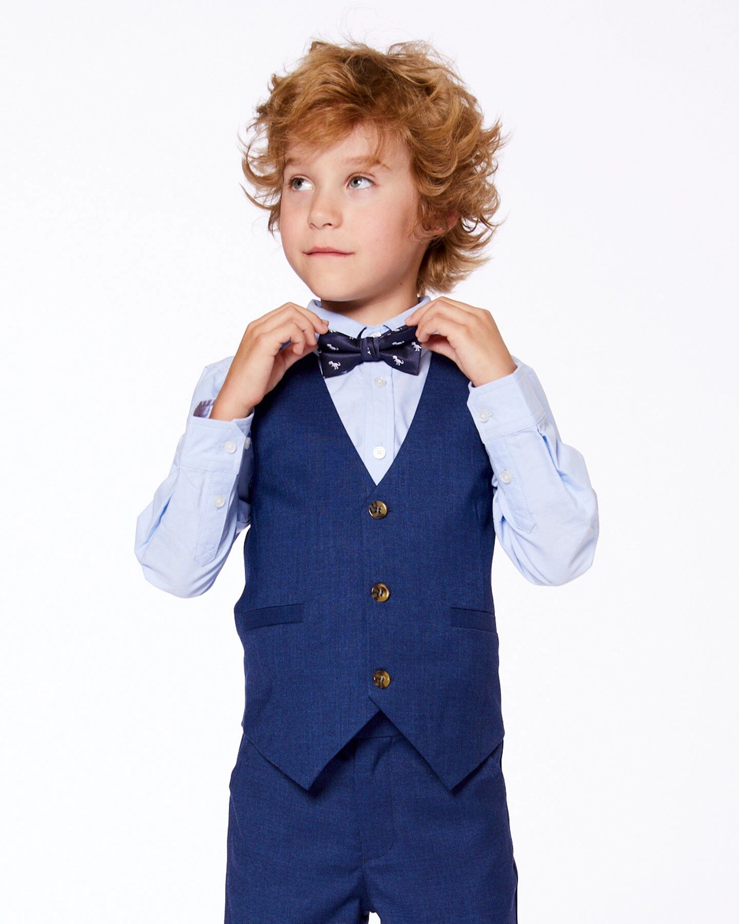 Deux par Deux Boys Bow Tie Dino Print