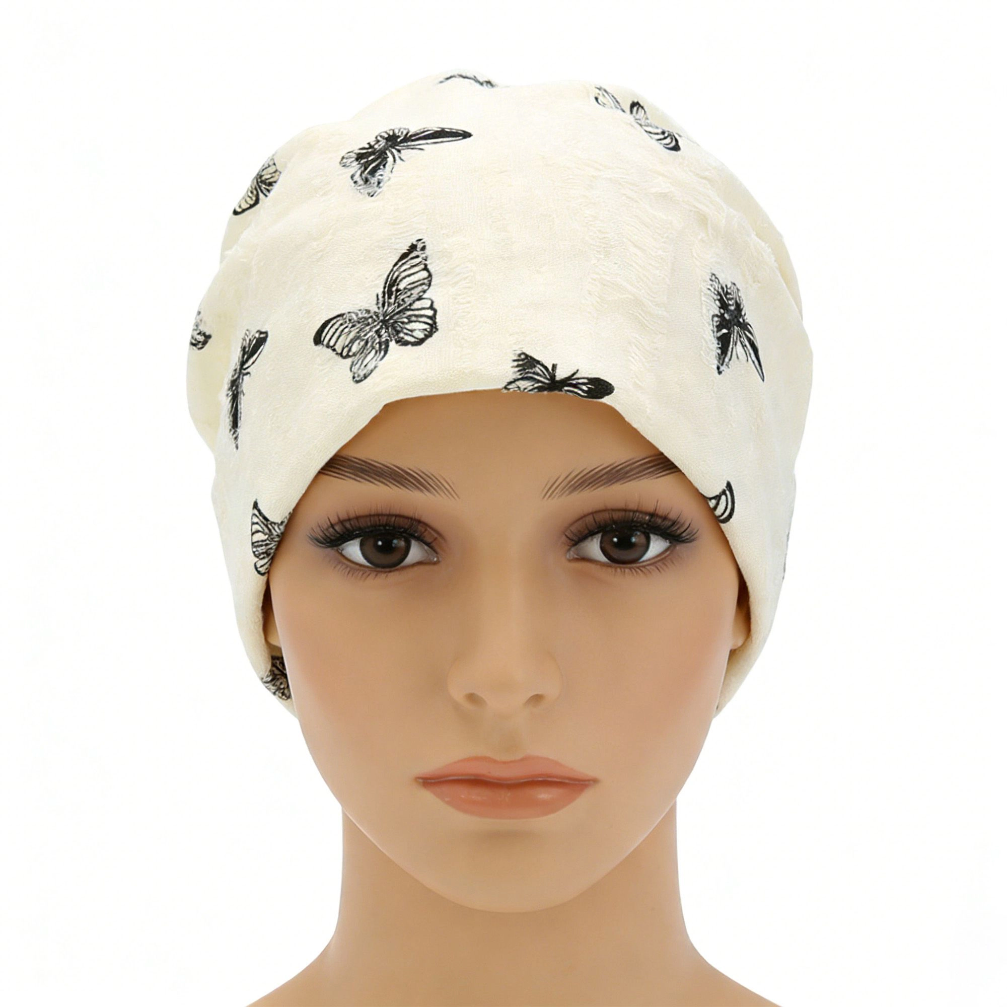 Anna-Kaci Women's Women Butterfly Embroidery Slouchy Beanie Soft Lightweight Breathable Casual Hat