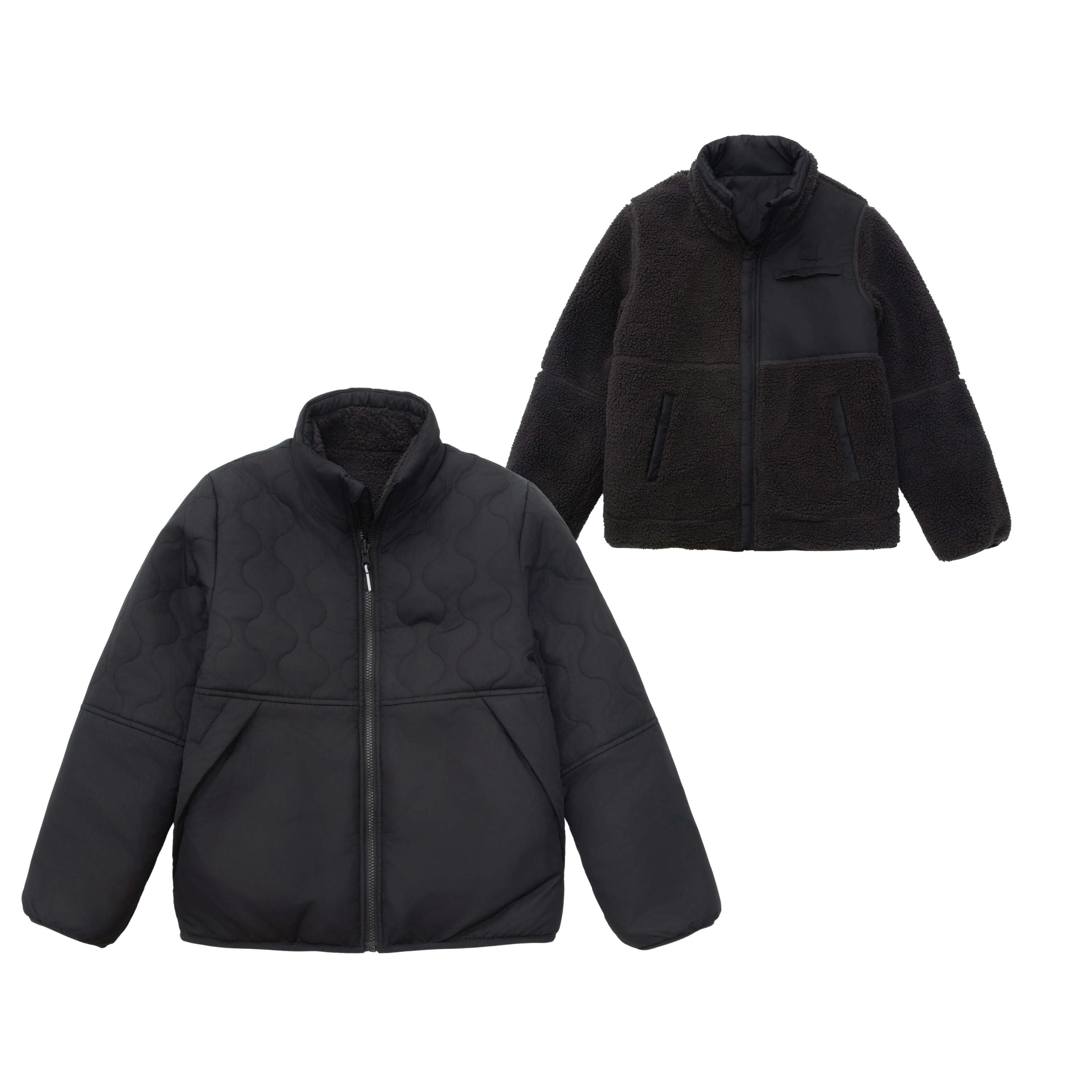 Rokka&Rolla Little & Big Kid Boys Reversible Puffer Fleece Jacket