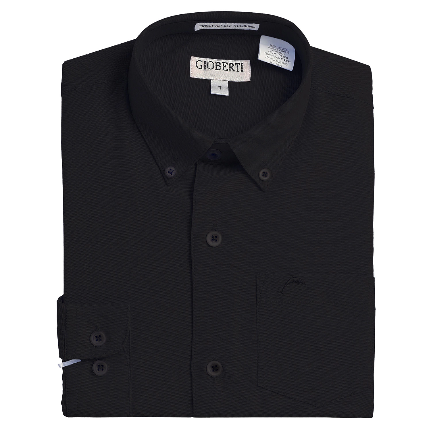 Gioberti Boy's Oxford Long Sleeve Dress Shirt