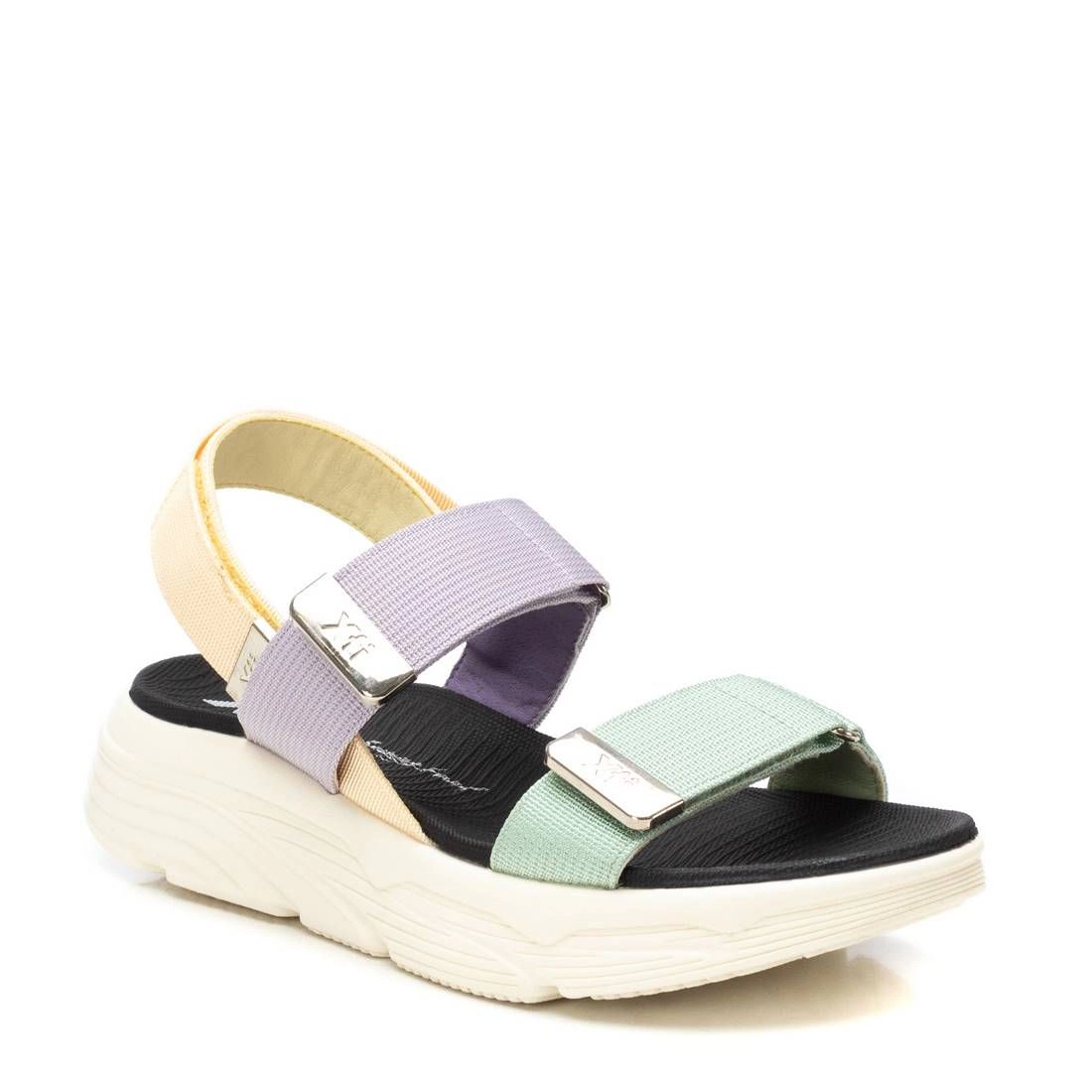 XTI Women's Sandals Elastic Strap, Open Toe, Flat Heel