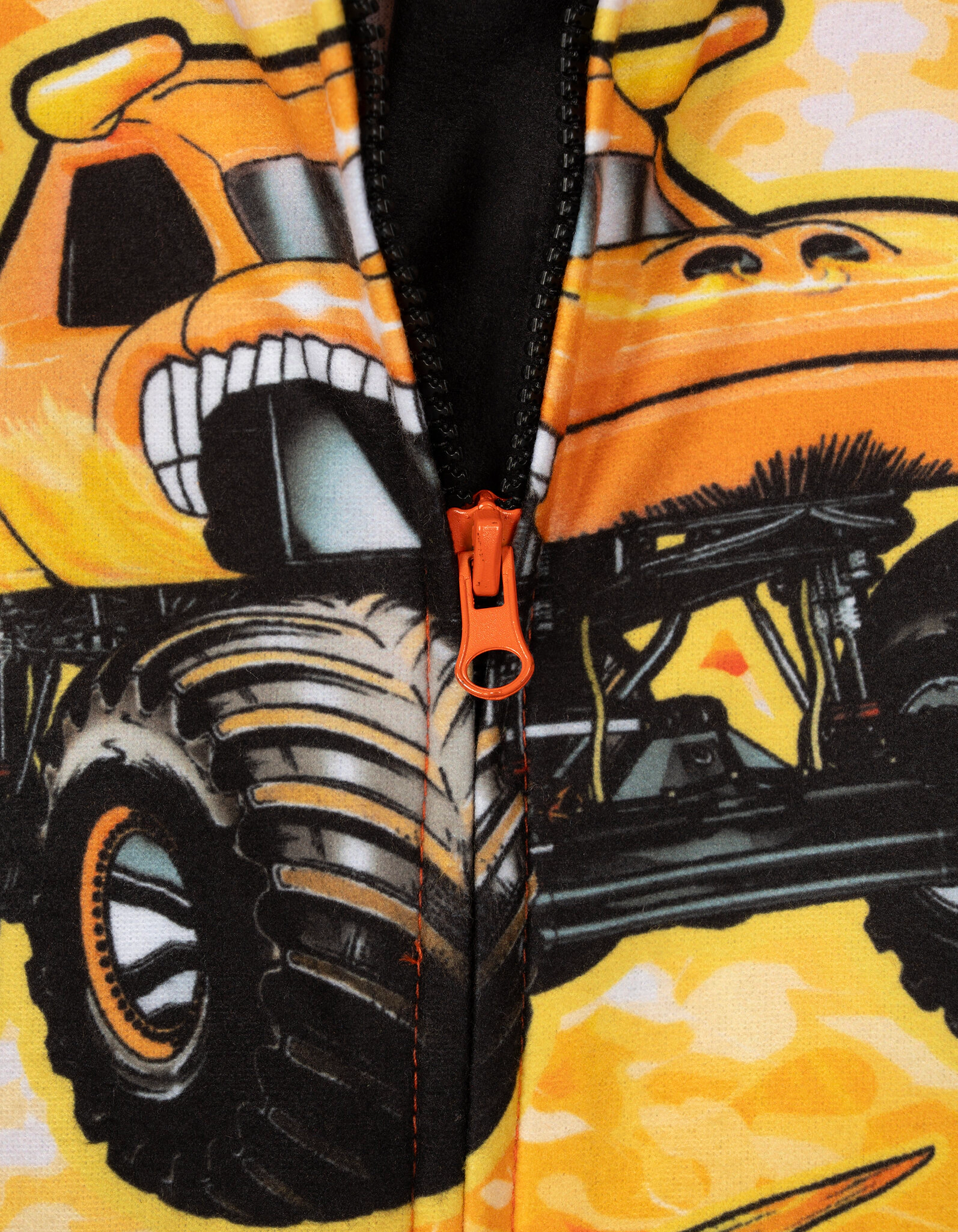 Monster Jam Boys' Fleece Hooded One Piece