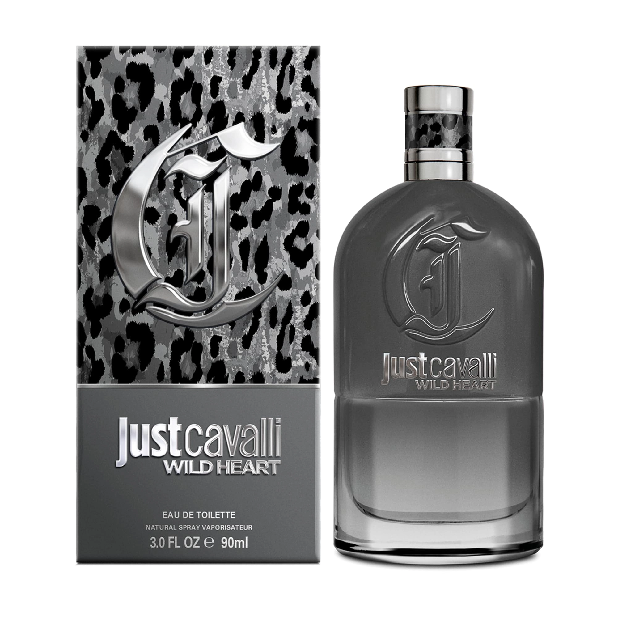 Roberto Cavalli Just Cavalli Wild Heart Eau de Toilette for Men - Spicy Woody Ambery 3.0 oz Spray