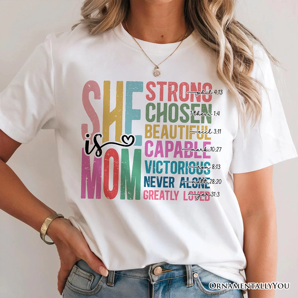 OrnamentallyYou Womens Inspirational Christian Mom T-Shirt