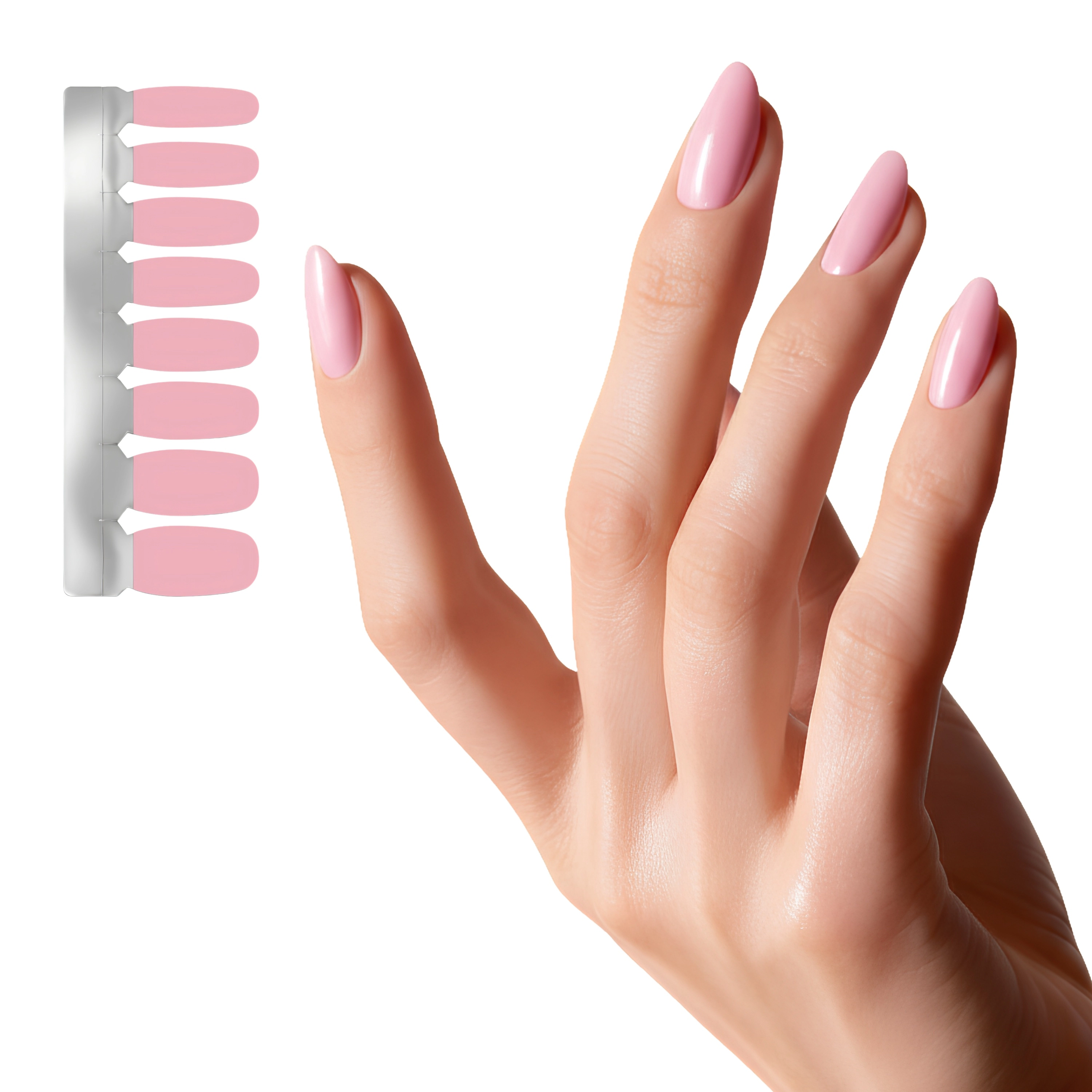 XPNail Women's Nail Polish Strips Light Pink 16ct