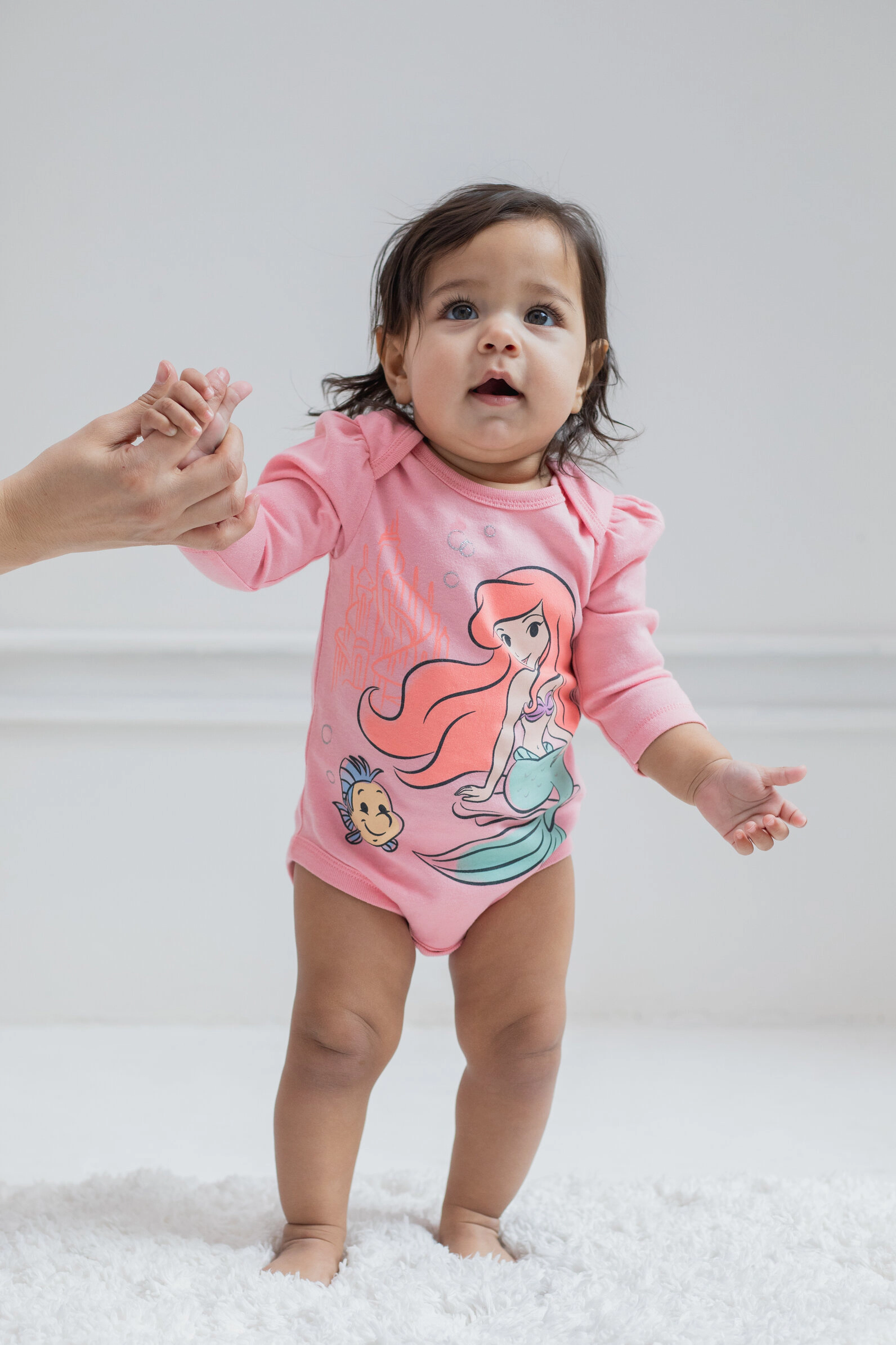 Disney Baby Girls' 5-Pack Long Sleeve Bodysuits