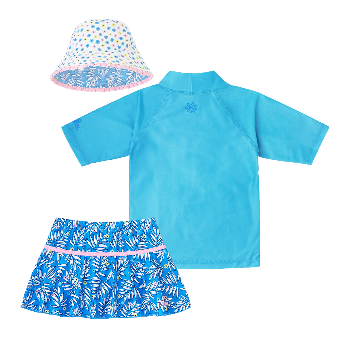 UV Skinz Girl's 3PC Sun & Swim Set