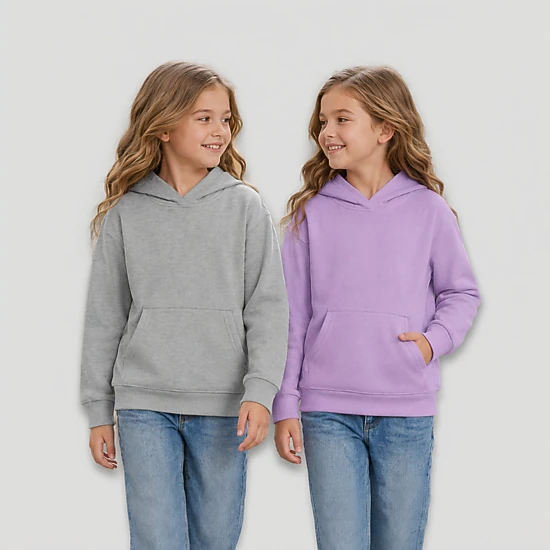 Arshiner Girls 2 Pack Hoodie Sweatshirts Long Sleeve Pullover Hooded Tops with Front Pocket