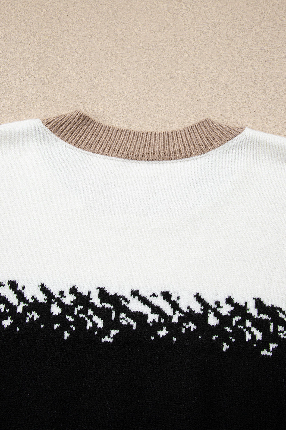 Threaded Pear Women's Sophia Pattern Drop Shoulder Sweater