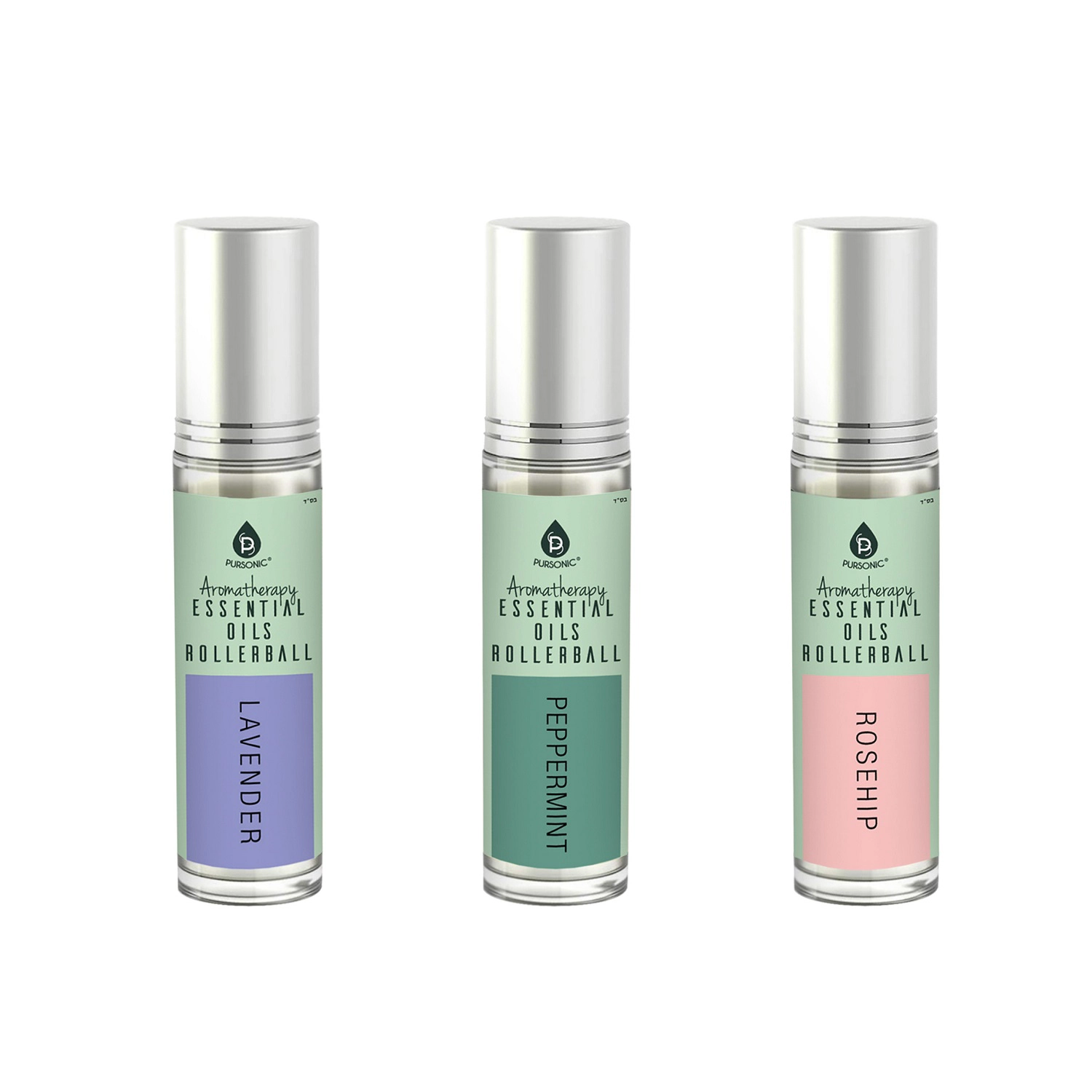 Pursonic Women’s Aromatherapy Wellness & Anti-Aging Skincare Essential Oil Rollerball & Serum Set