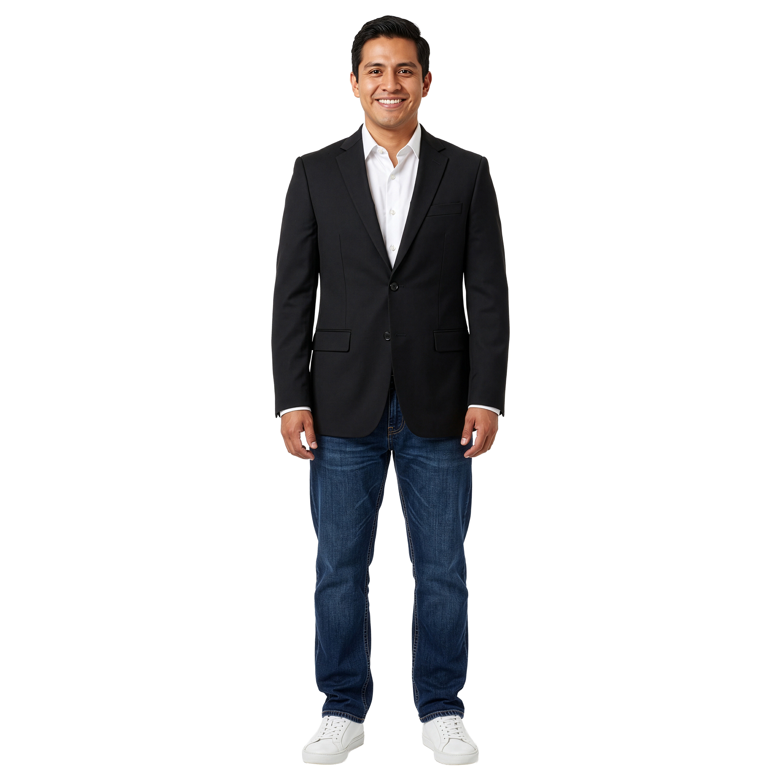 Demantie Mens Modern Fit Solid Sport Coat
