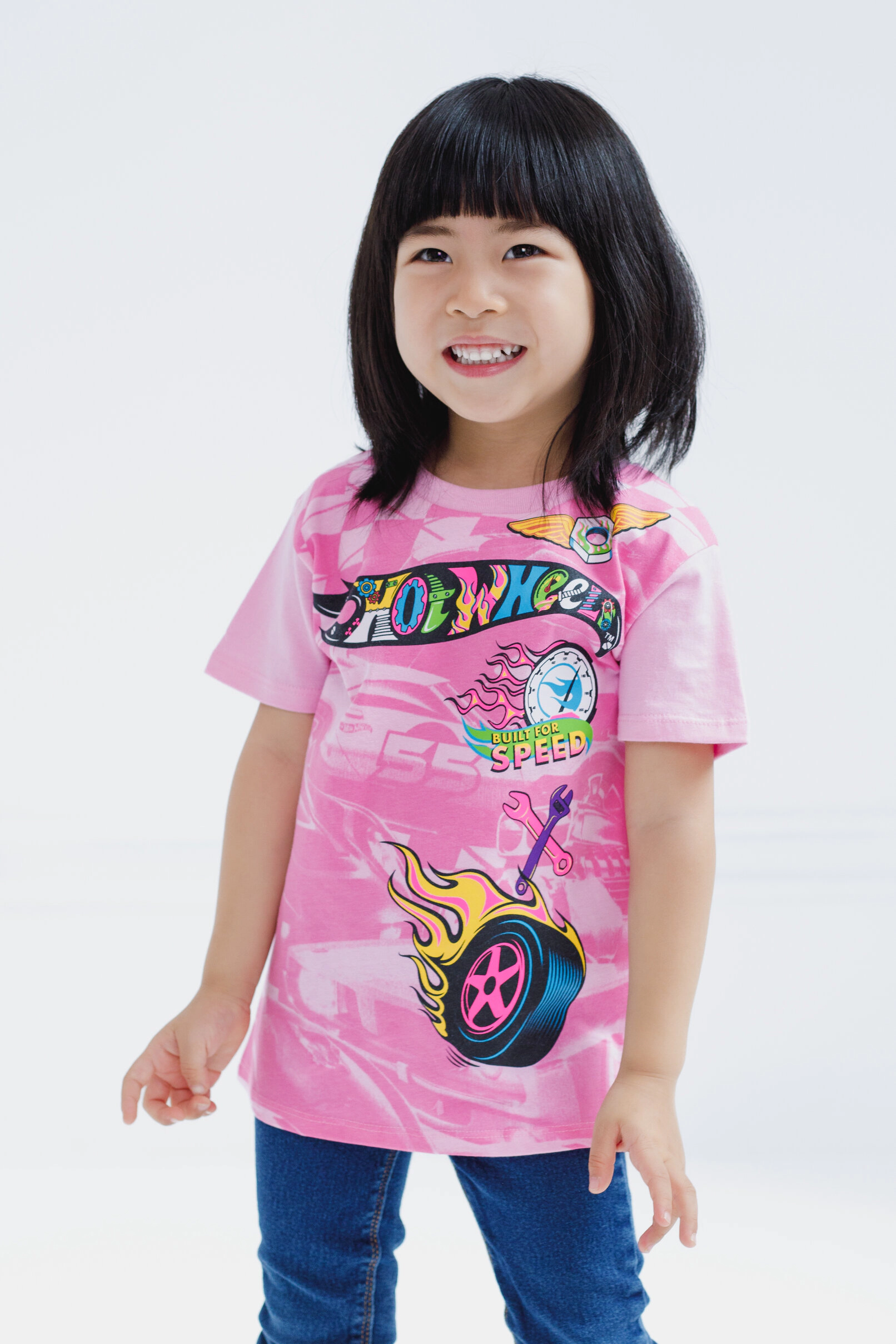 Hot Wheels Girls' 2-Pack Racing T-Shirts