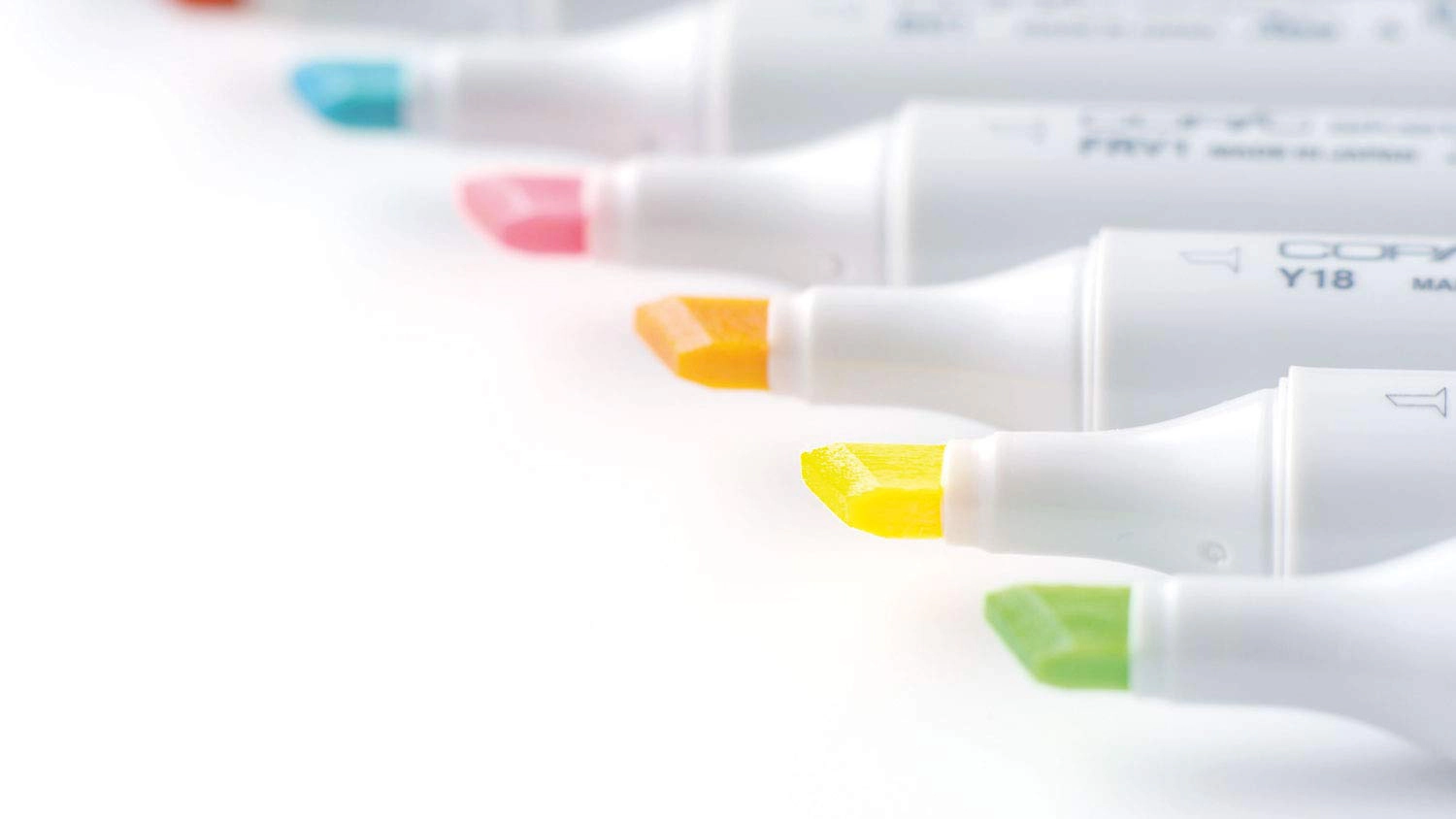 Copic Sketch Marker Napoli Yellow Y19 - Double-Ended Super Brush and Medium Broad