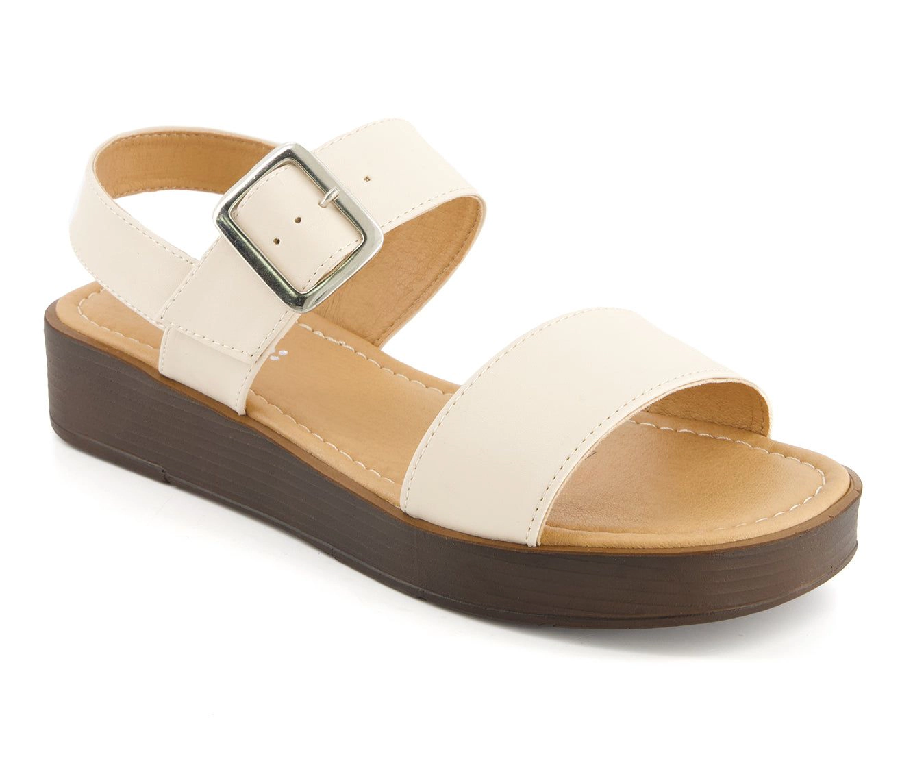 Andrea Womens Comfort Buckle Strap Sandals